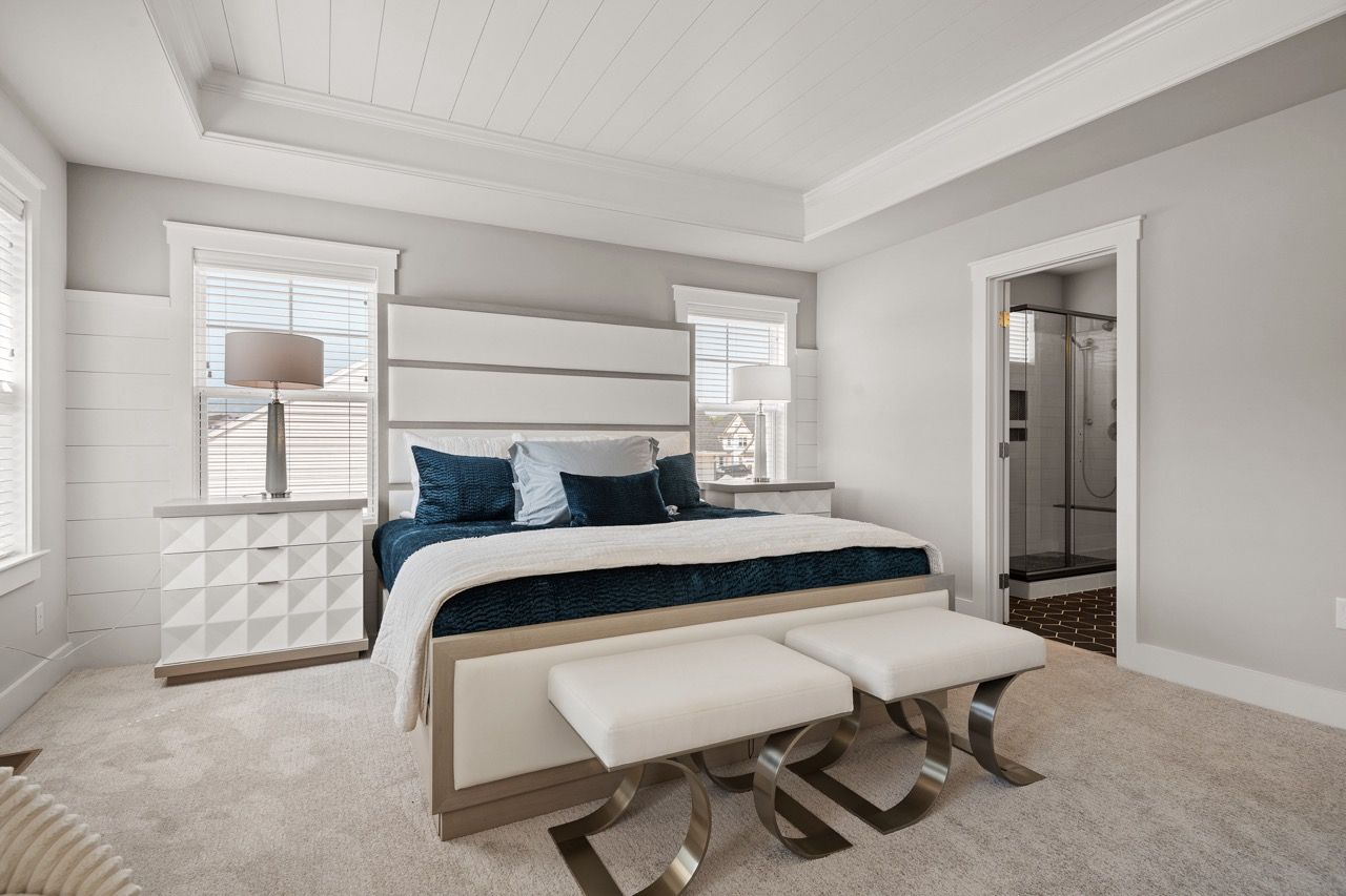 Bedroom of the Davenport Model from Garman Builders
