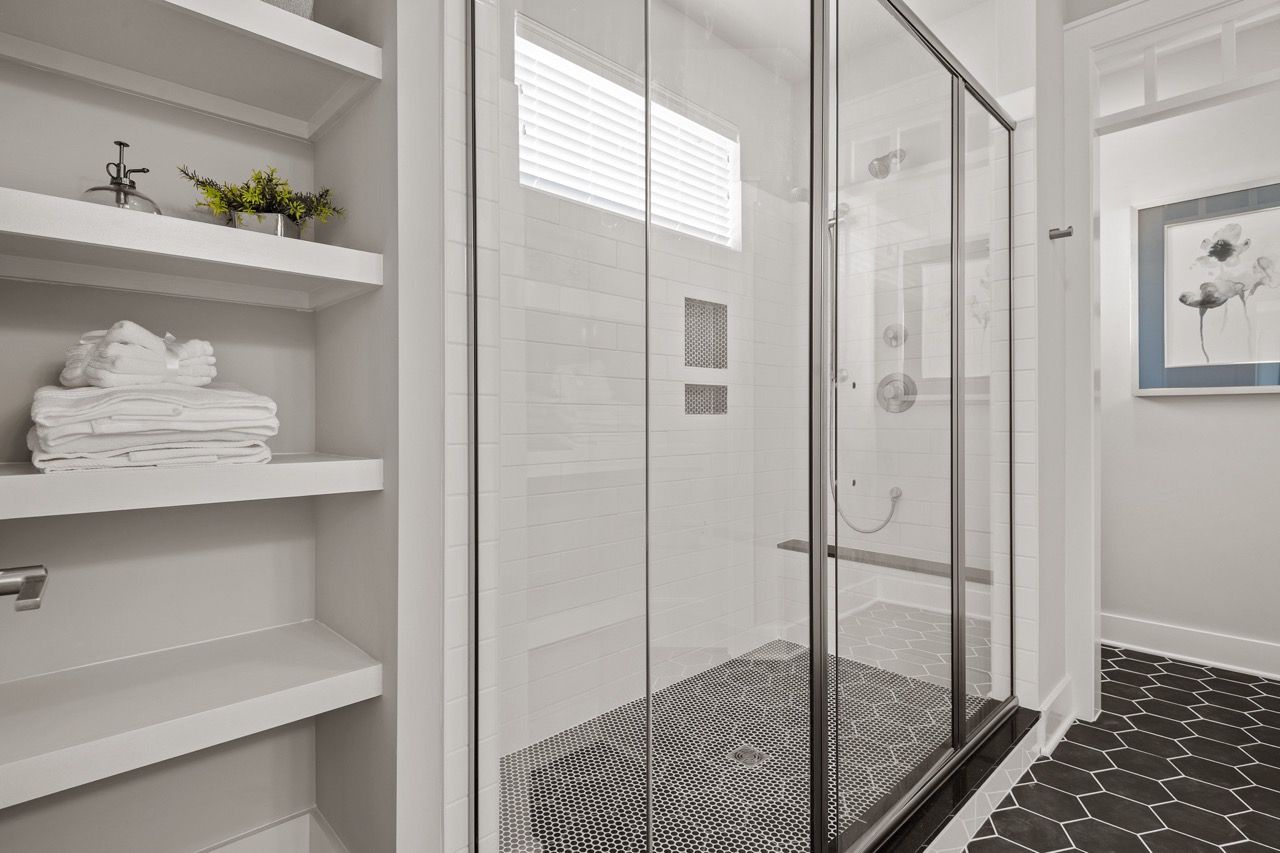 Full bathroom of the Davenport Model from Garman Builders