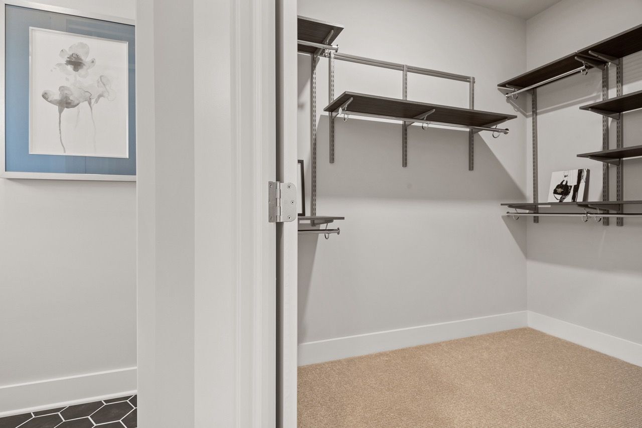 Walk in closet of the Davenport Model from Garman Builders