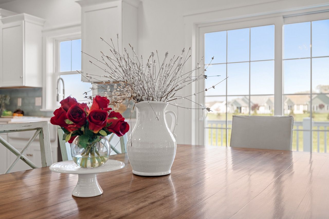 Kitchen with Center Island of the Mackenzie Model from Garman Builders