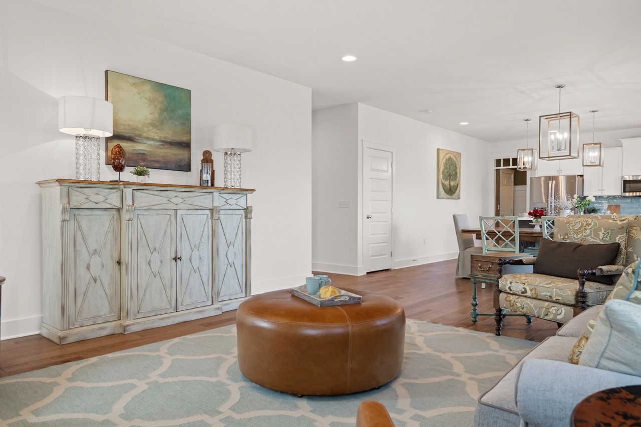 Living Room of the Mackenzie Model from Garman Builders