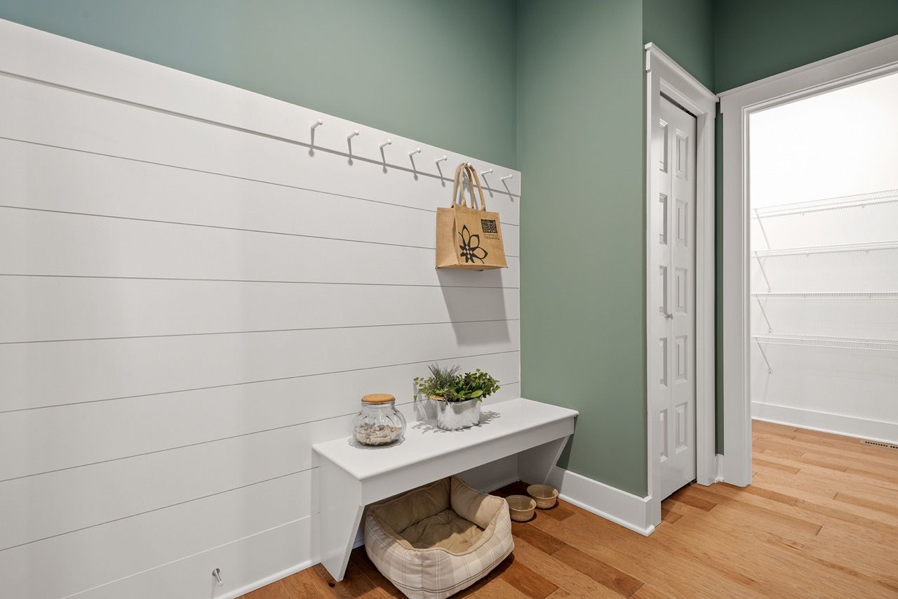 Mudroom of the Mackenzie Model from Garman Builders