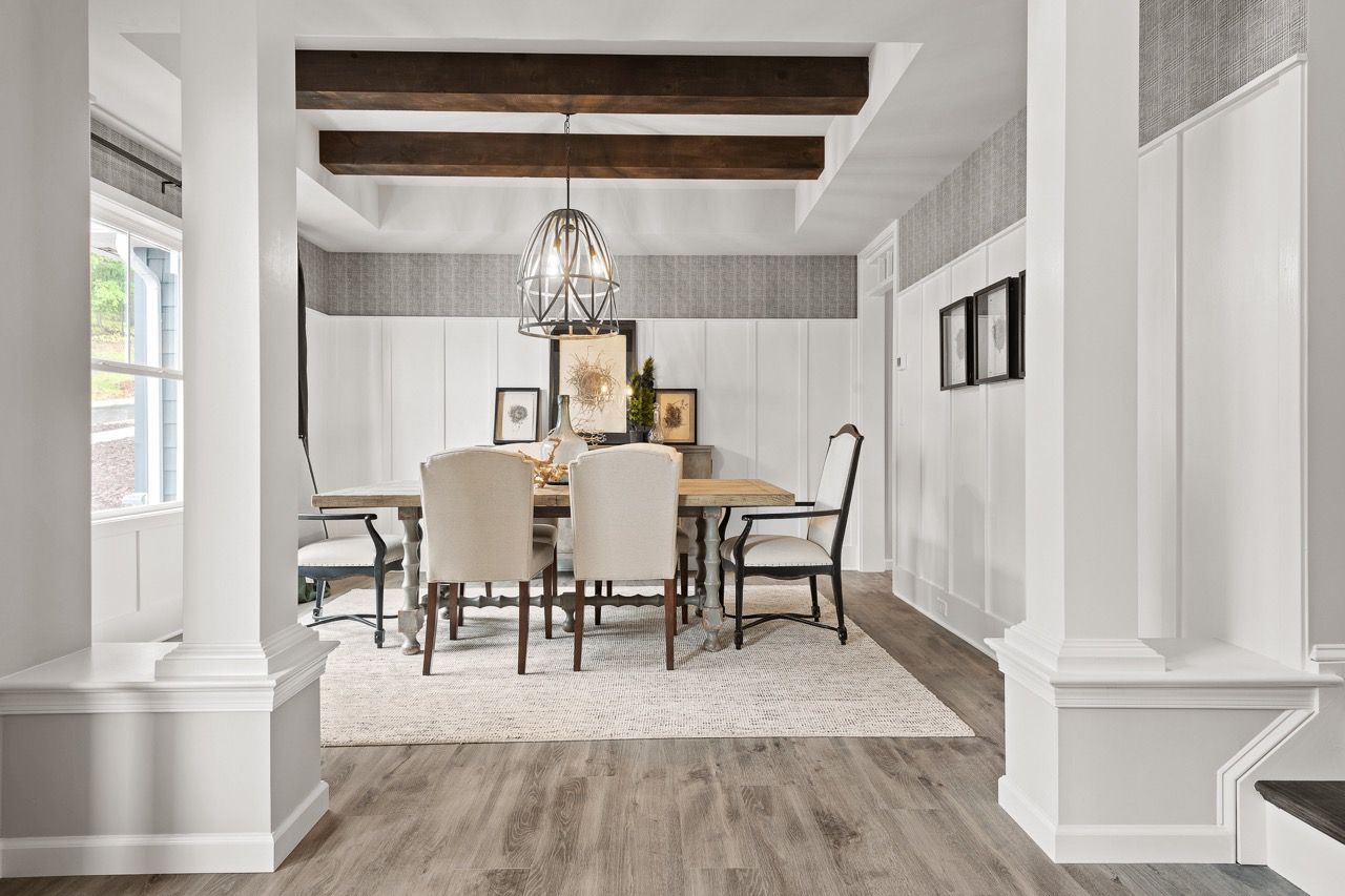 Dining Room of the Nottingham Model from Garman Builders