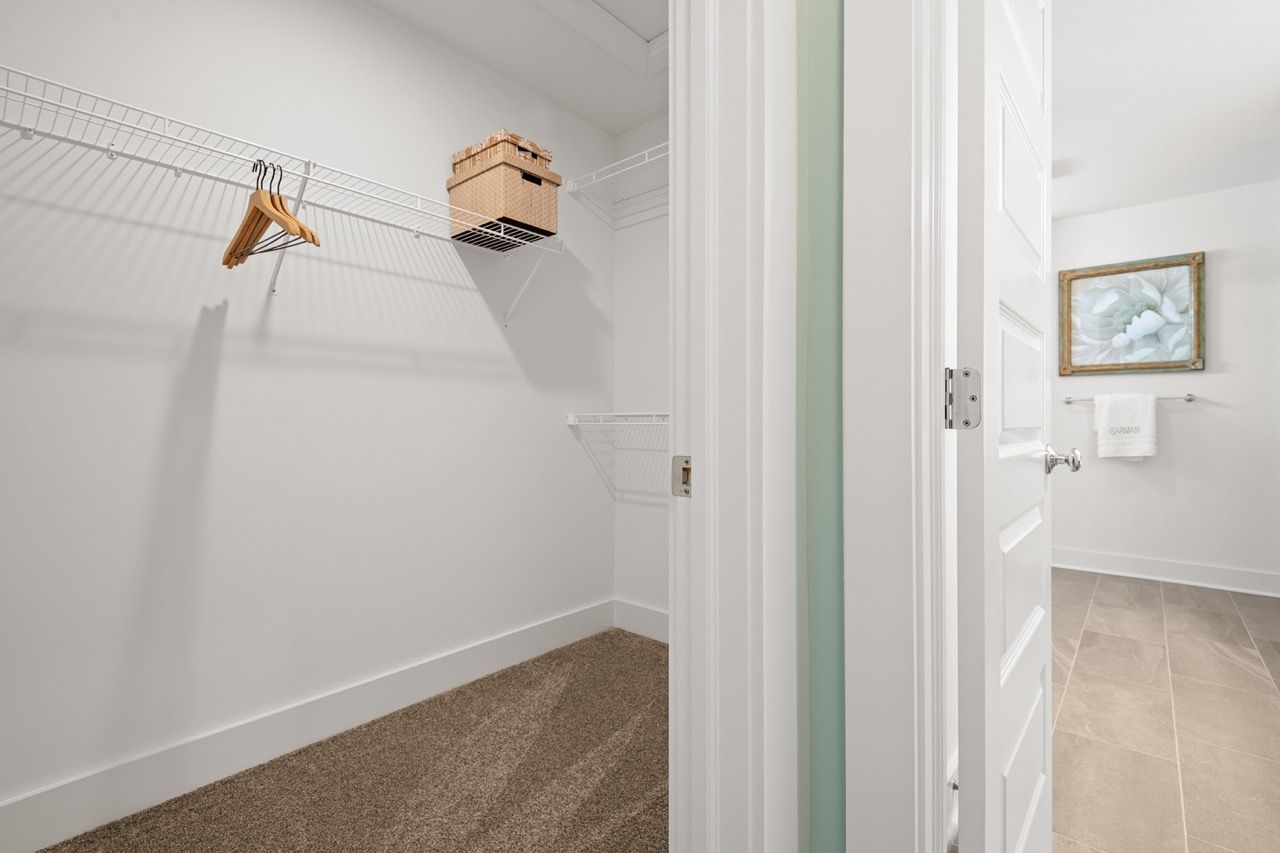 Walk in Closet of the Mackenzie Model from Garman Builders