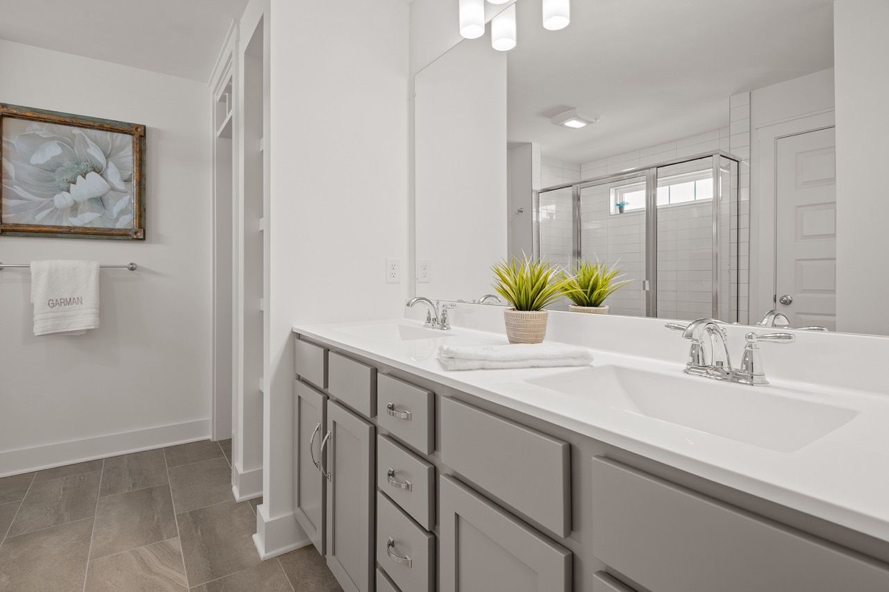 Full Bathroom of the Mackenzie Model from Garman Builders