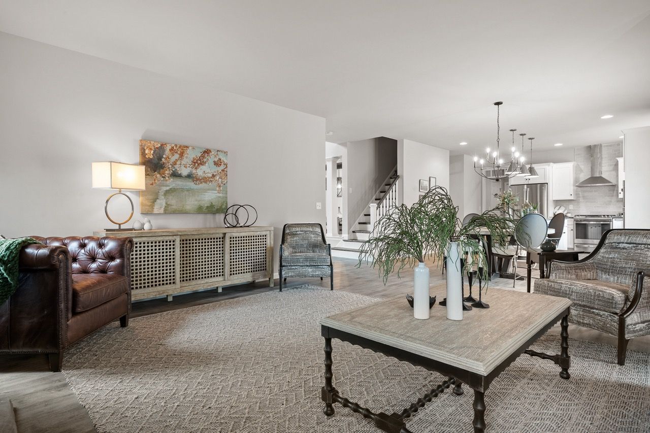 Living room of the Nottingham Model from Garman Builders