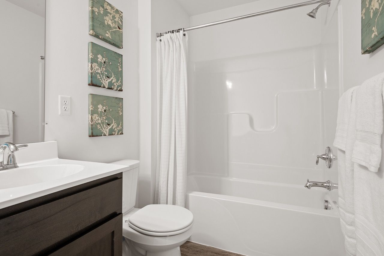 Full Bathroom of the Mackenzie Model from Garman Builders