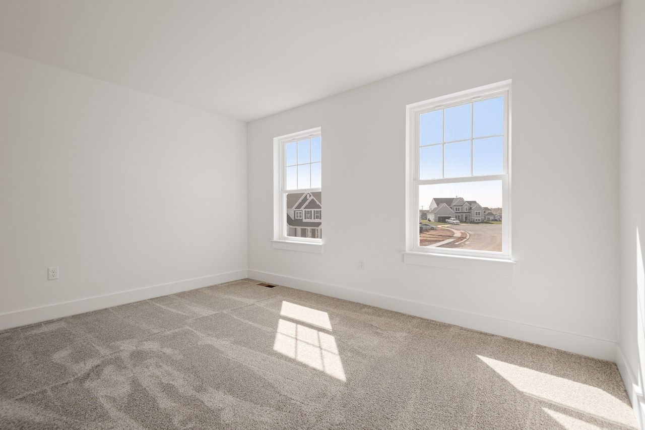 Empty Bedroom of the Mackenzie Model from Garman Builders