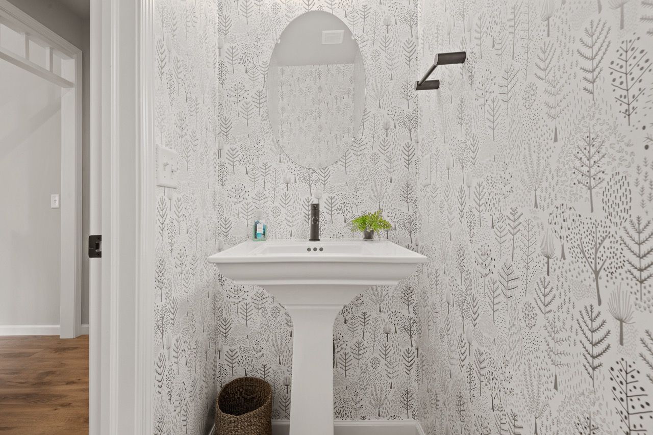 Powder Room of the Nottingham Model from Garman Builders