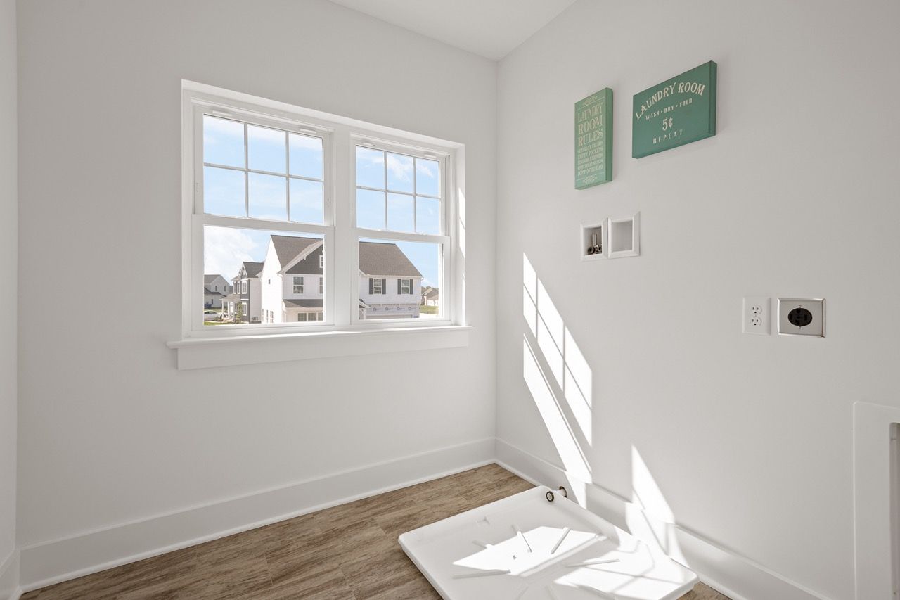 Empty Laundry Room of the Mackenzie Model from Garman Builders