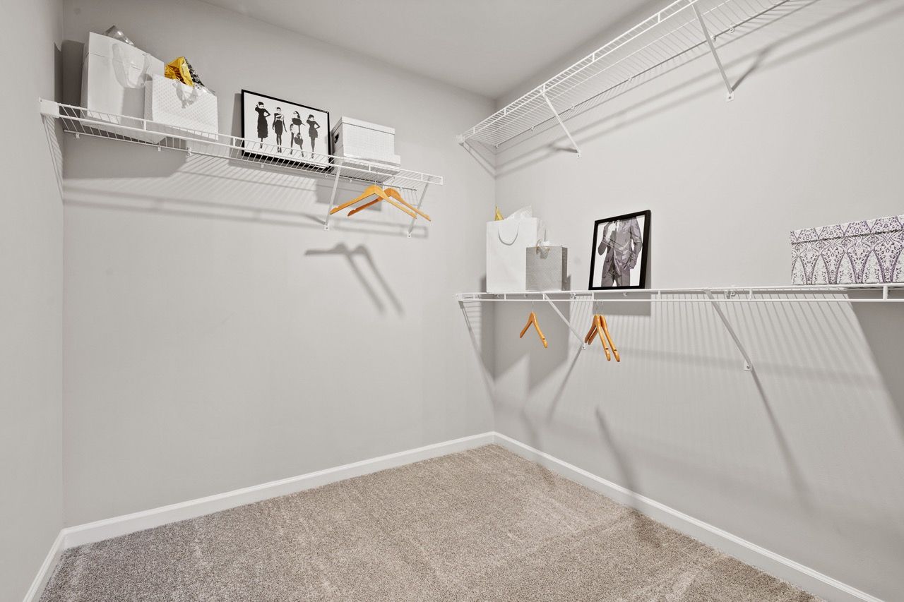 Walk in Closet of the Nottingham Model from Garman Builders
