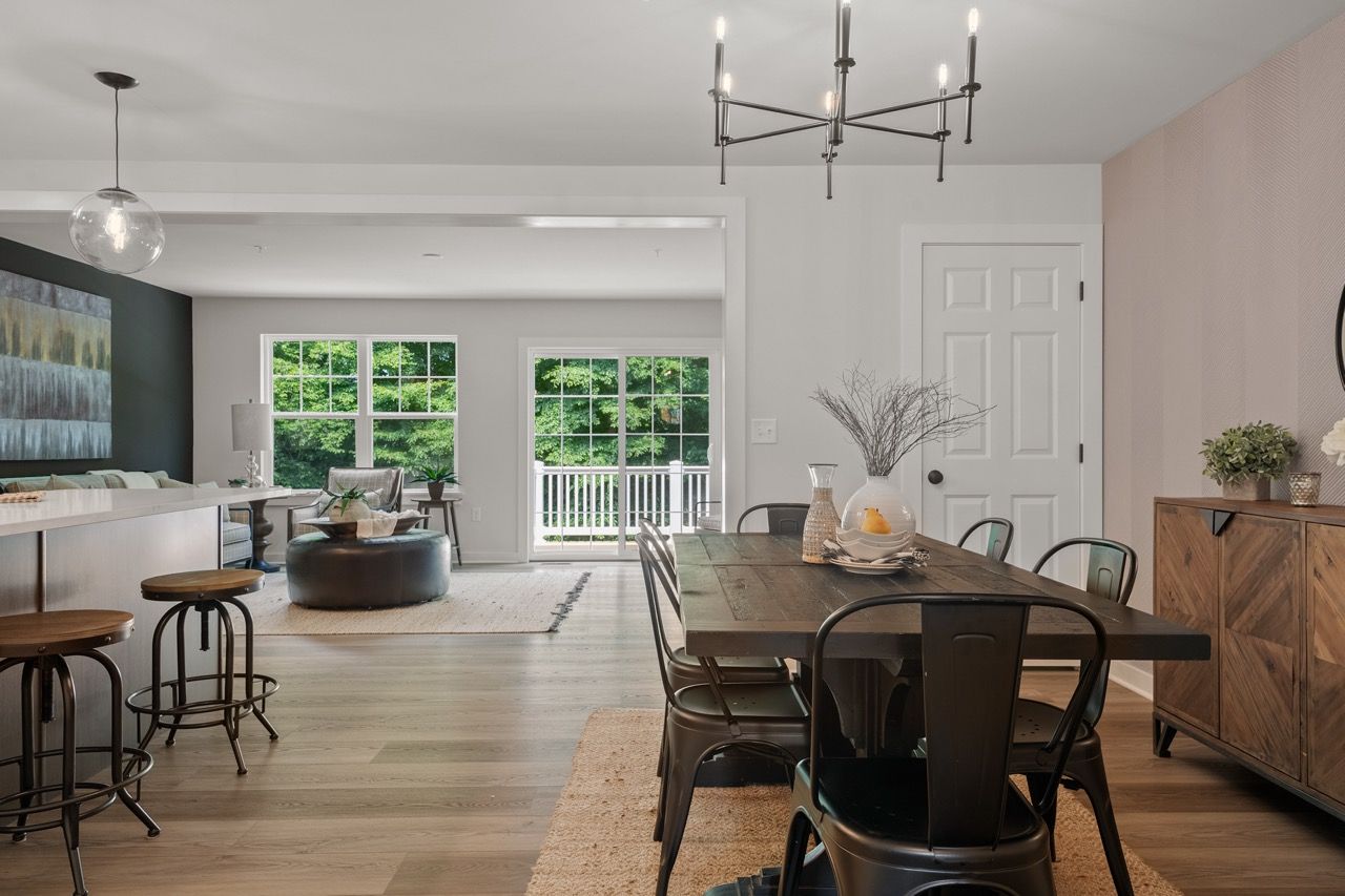 Dining room of the Flynn Model from Garman Builders