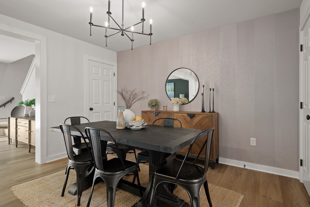 Dining room of the Flynn Model from Garman Builders