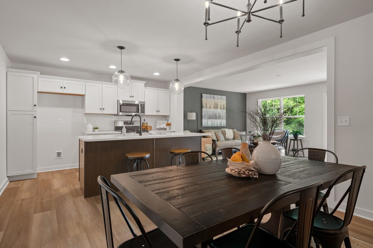 Dining room of the Flynn Model from Garman Builders