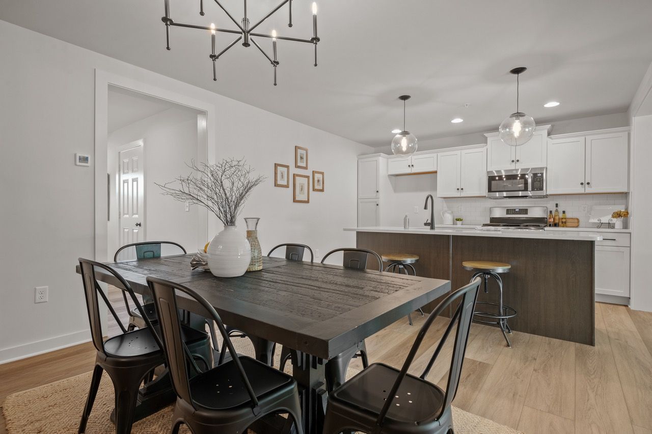 Dining room of the Flynn Model from Garman Builders