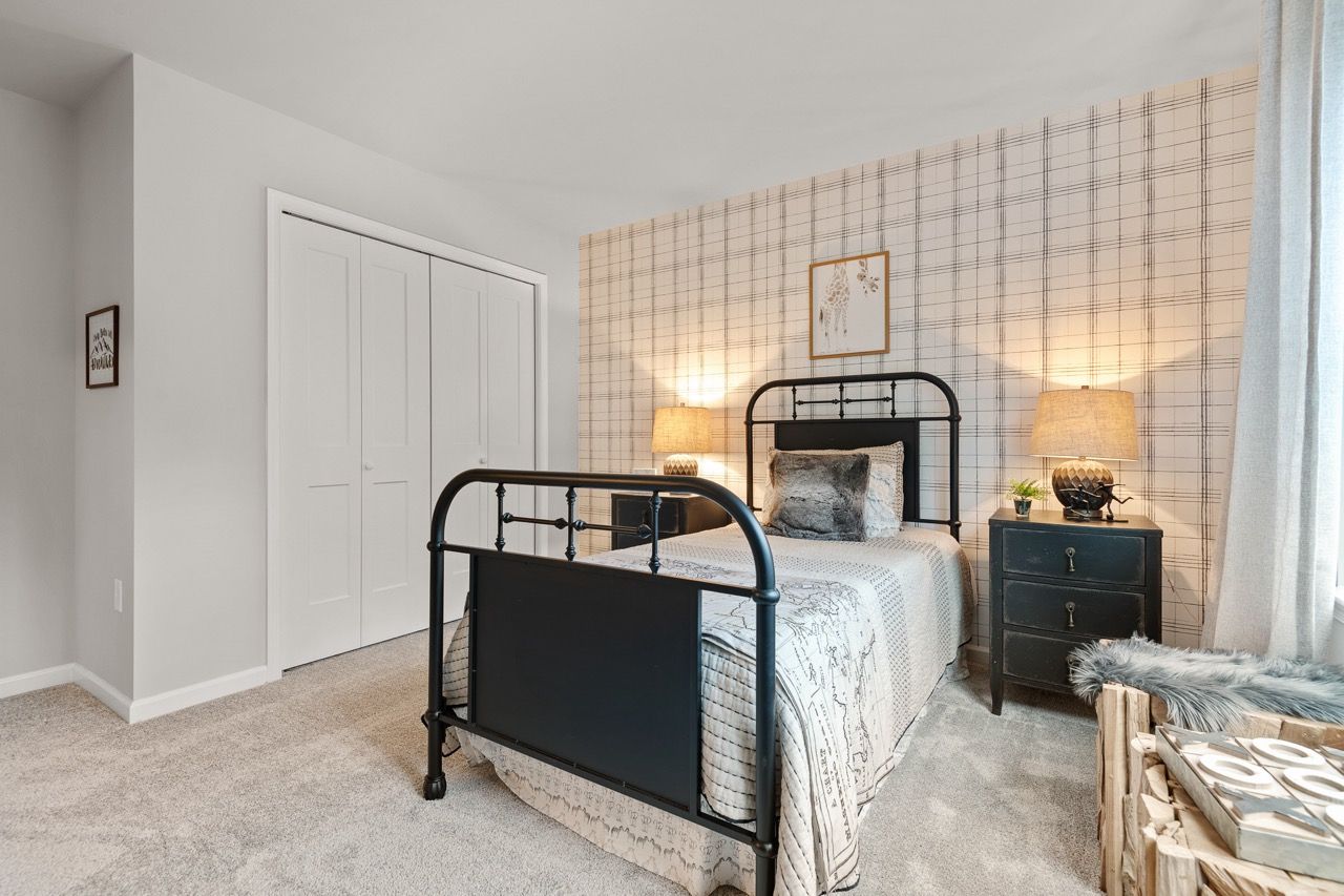 Bedroom of the Nottingham Model from Garman Builders