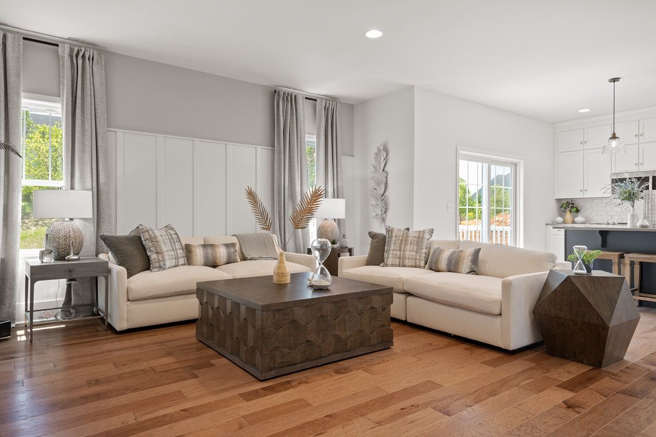 Living Room of the McKenna Model from Garman Builders