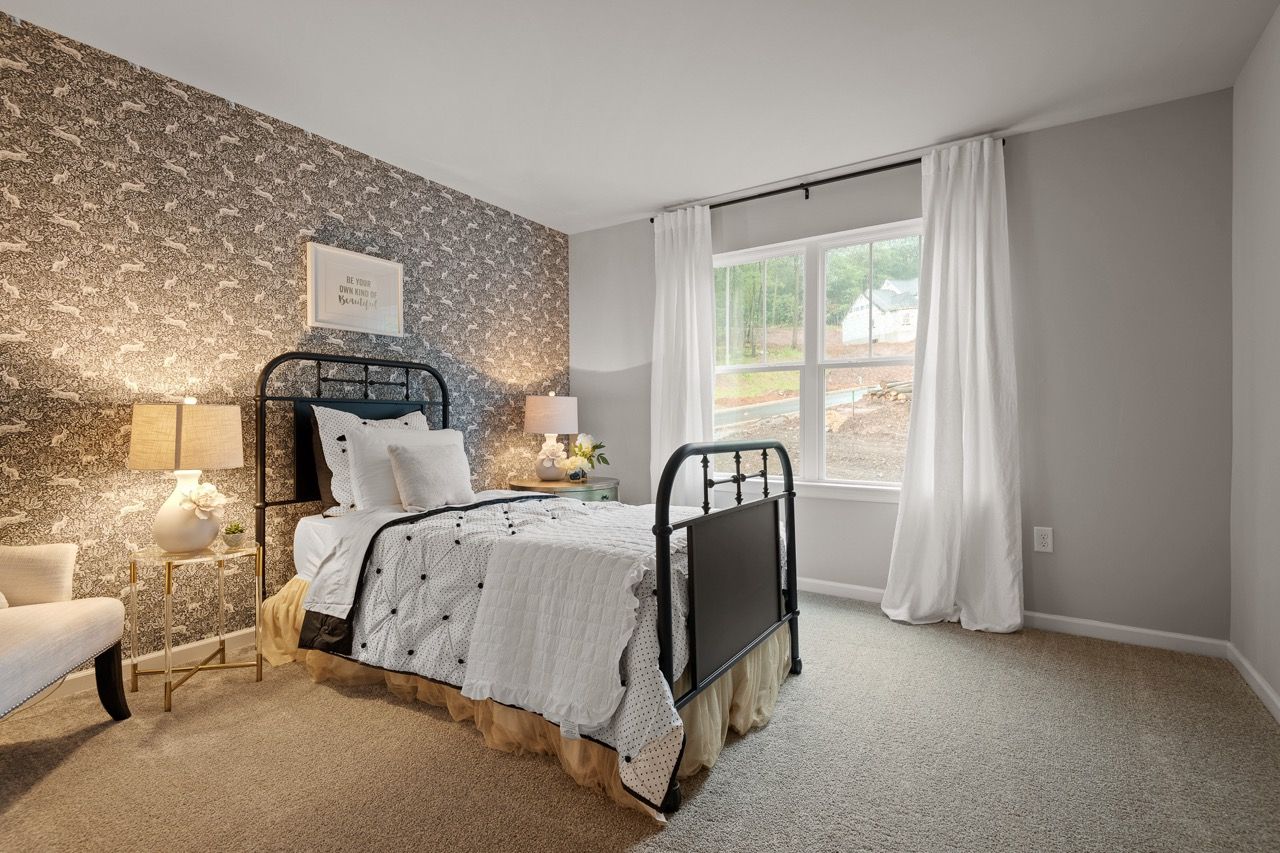 Bedroom of the Nottingham Model from Garman Builders