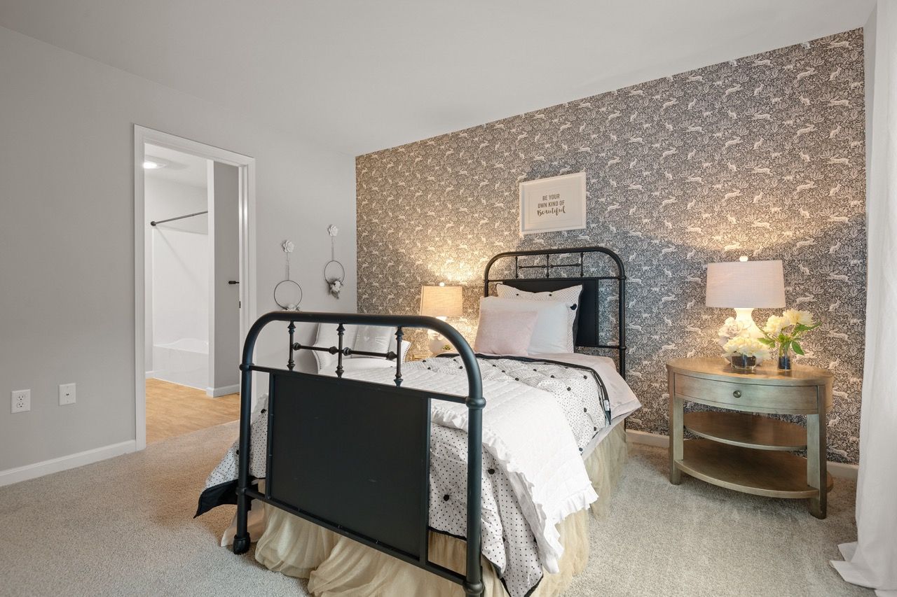 Bedroom of the Nottingham Model from Garman Builders