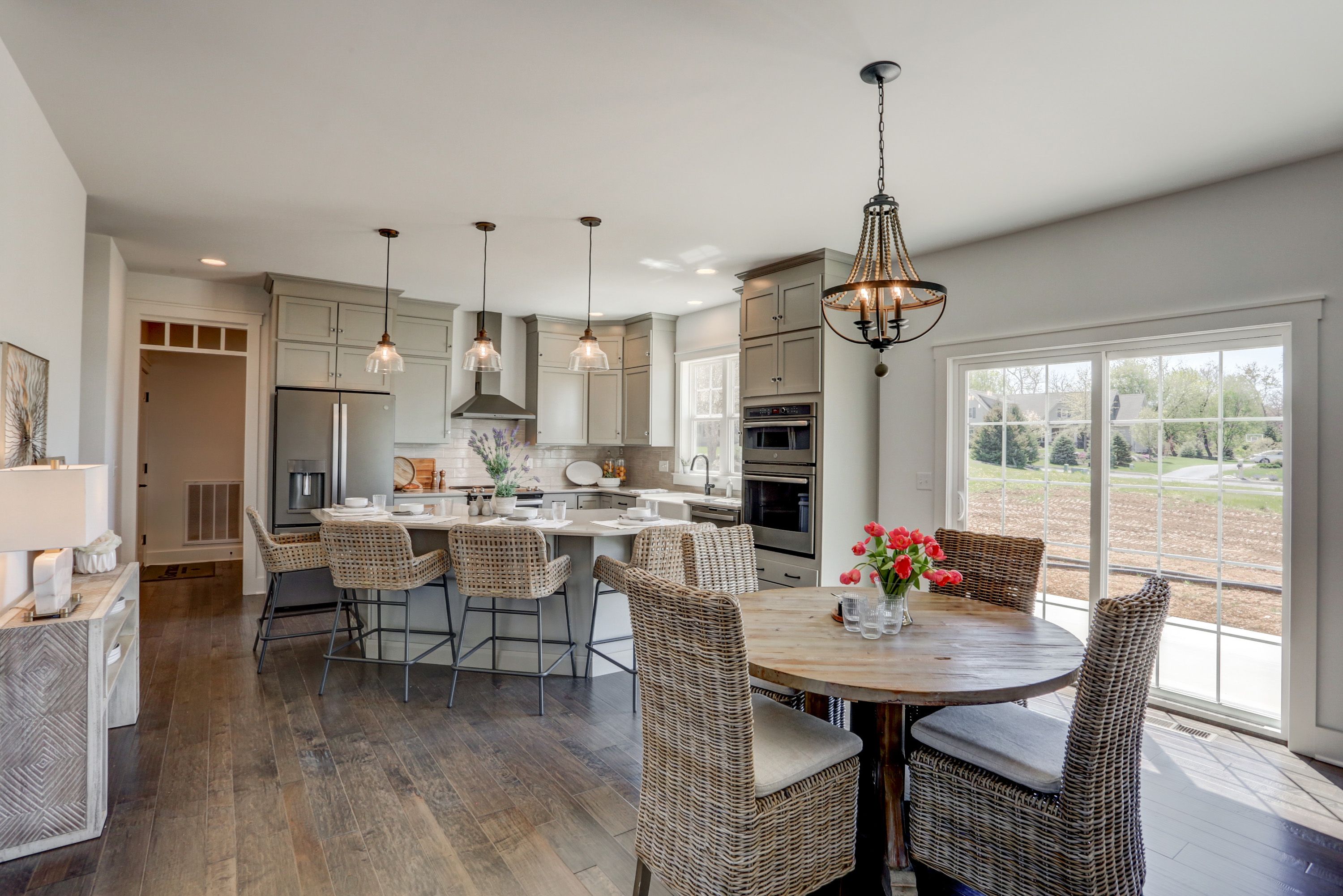 Kitchen in the Avondale model from Garman Builders