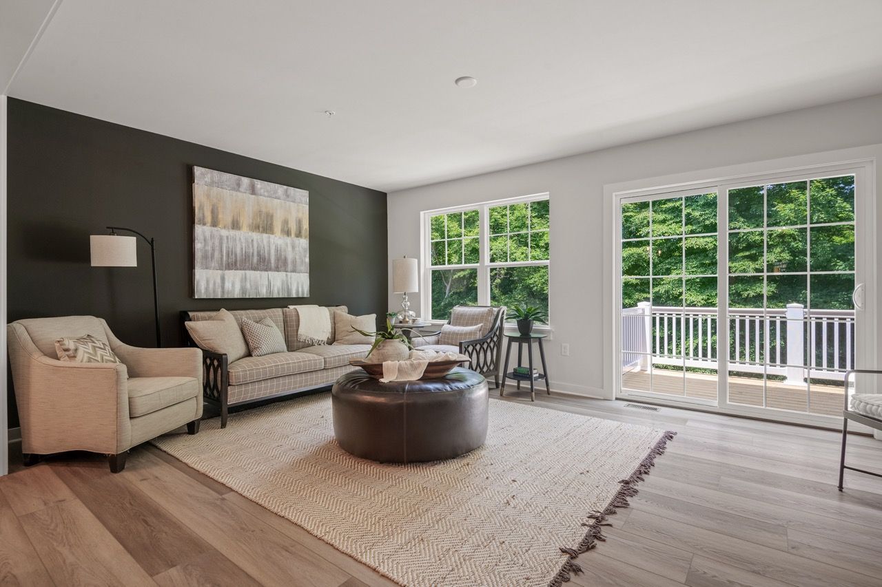 Living room of the Flynn Model from Garman Builders