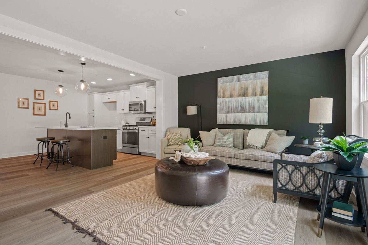 Living room of the Flynn Model from Garman Builders