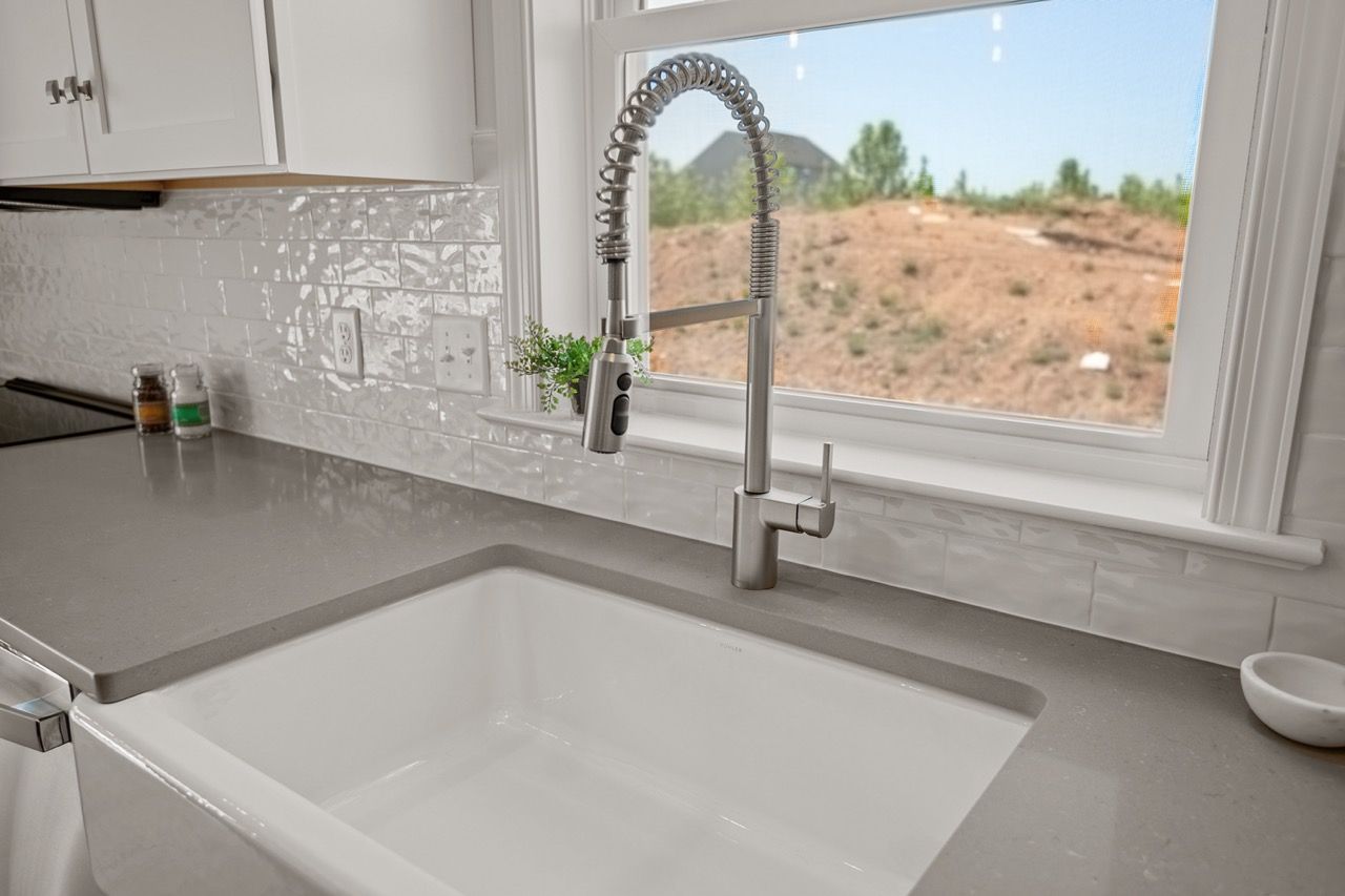 Kitchen sink of the McKenna Model from Garman Builders