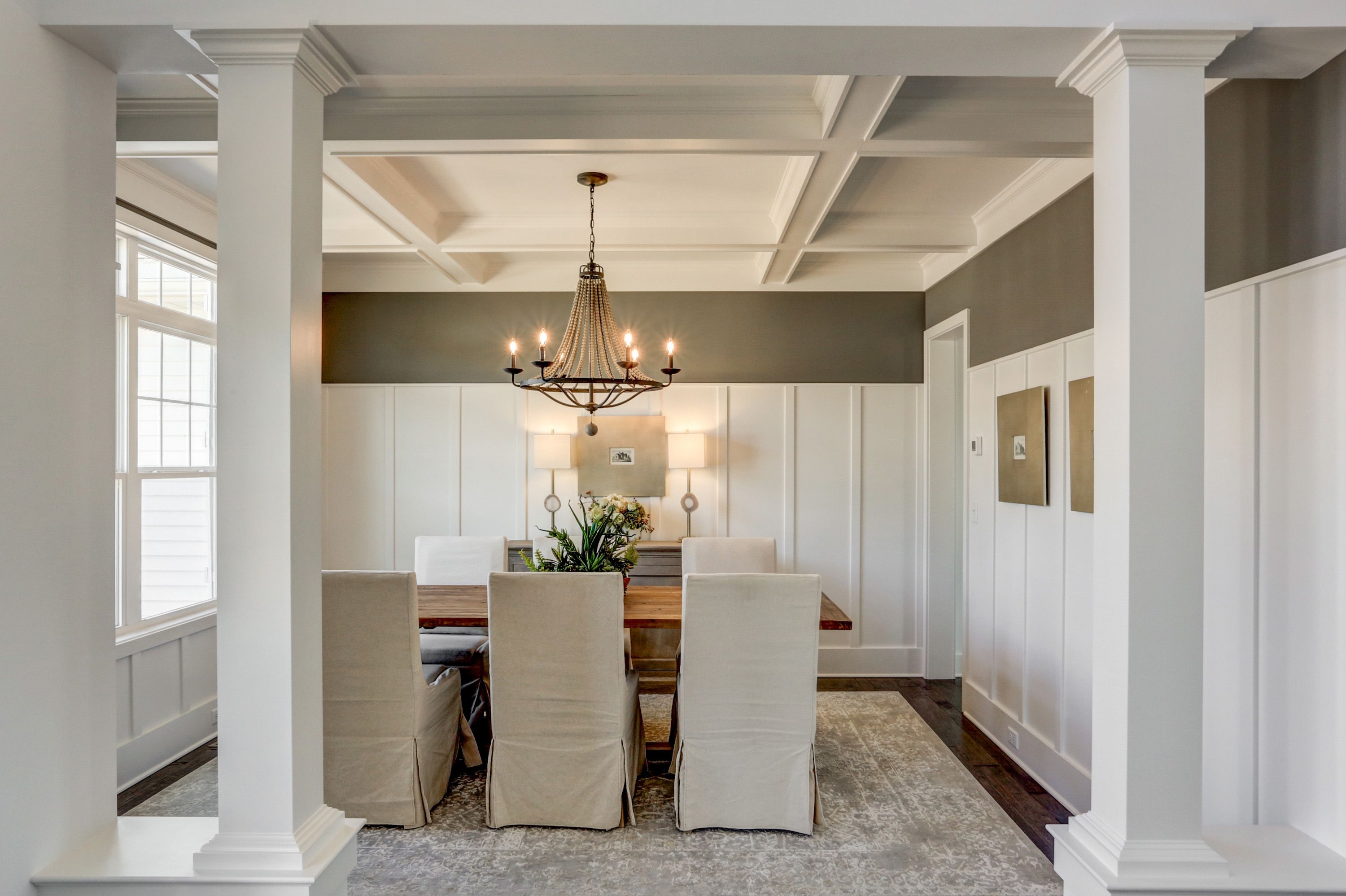 Dining room in the Avondale model from Garman Builders