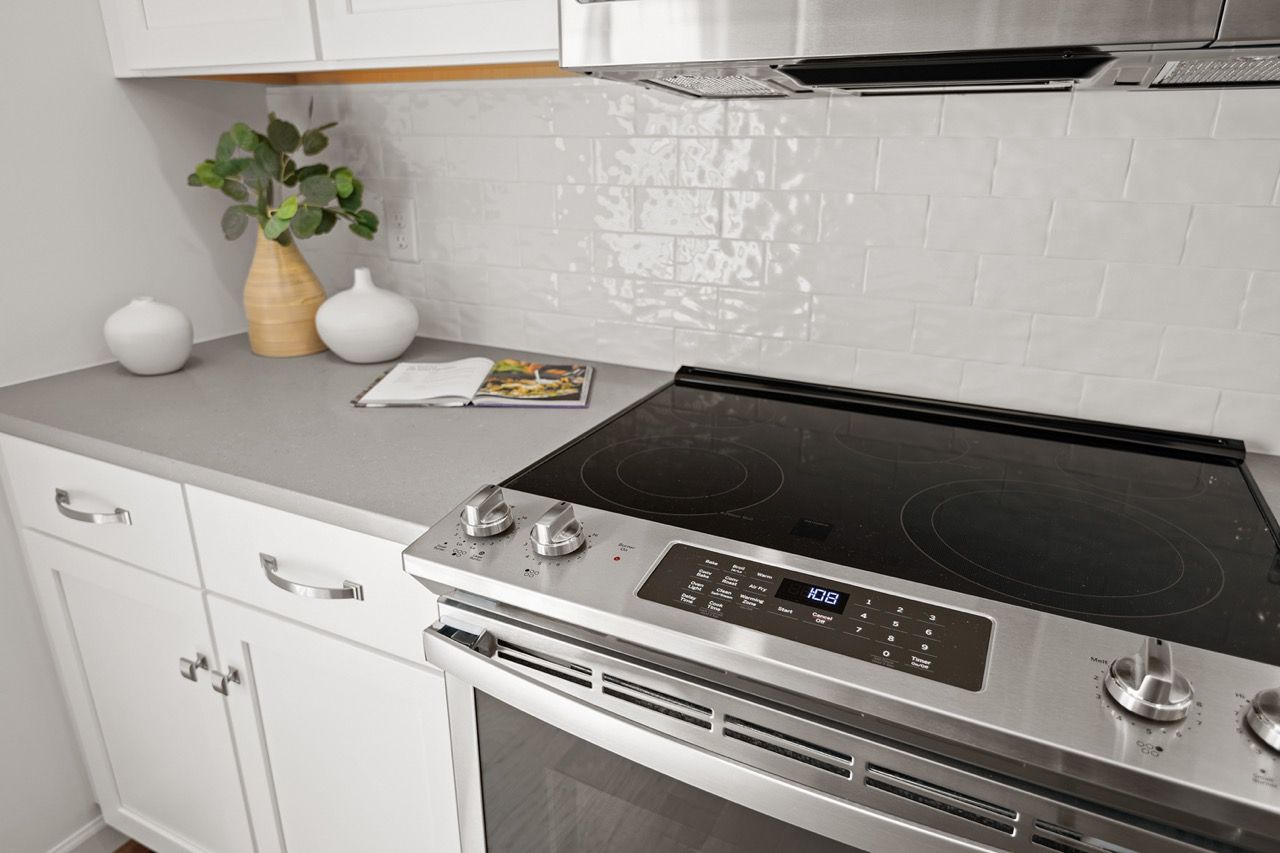 Kitchen Stovetop of the McKenna Model from Garman Builders