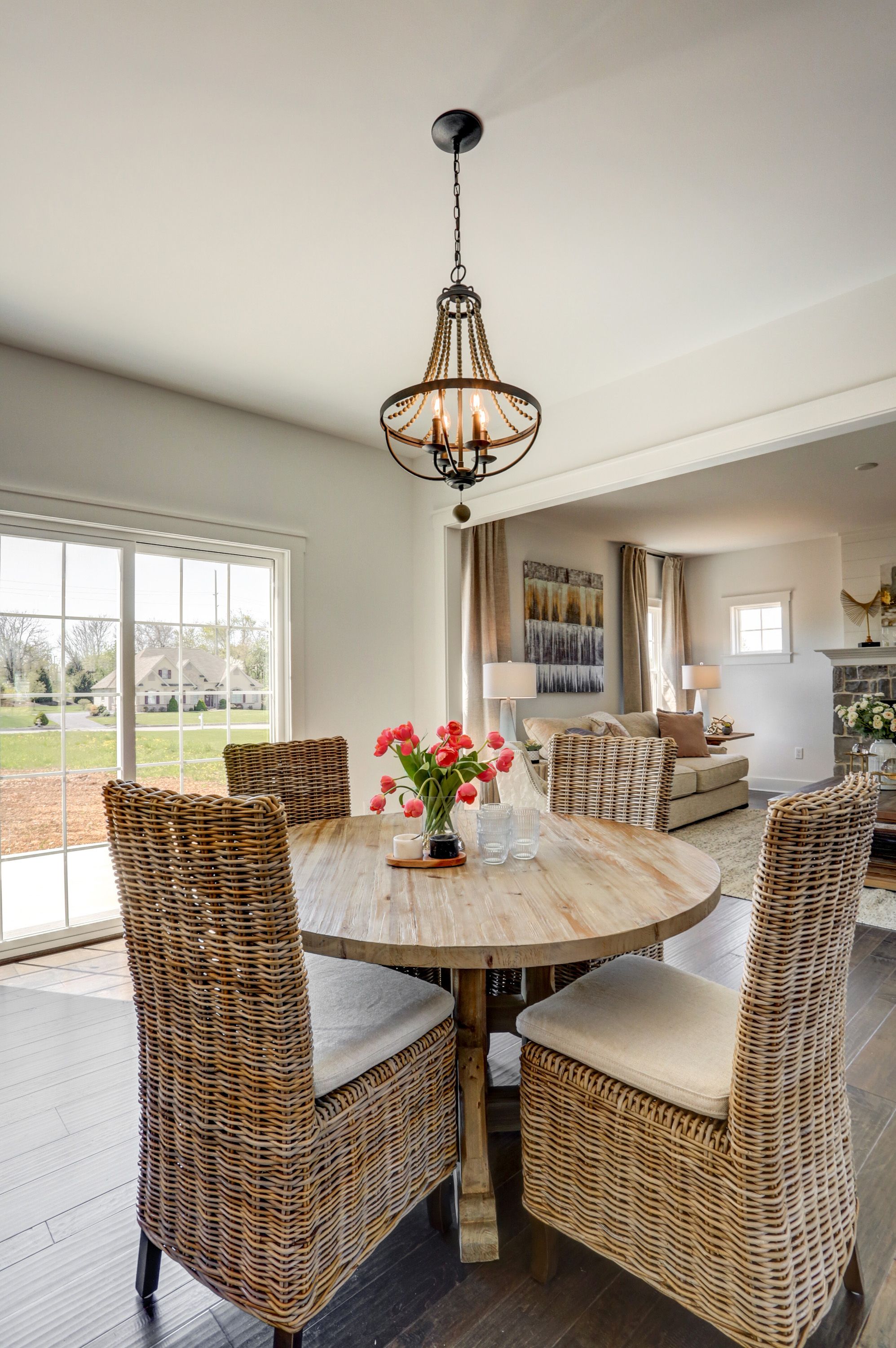 Dining room in the Avondale model from Garman Builders