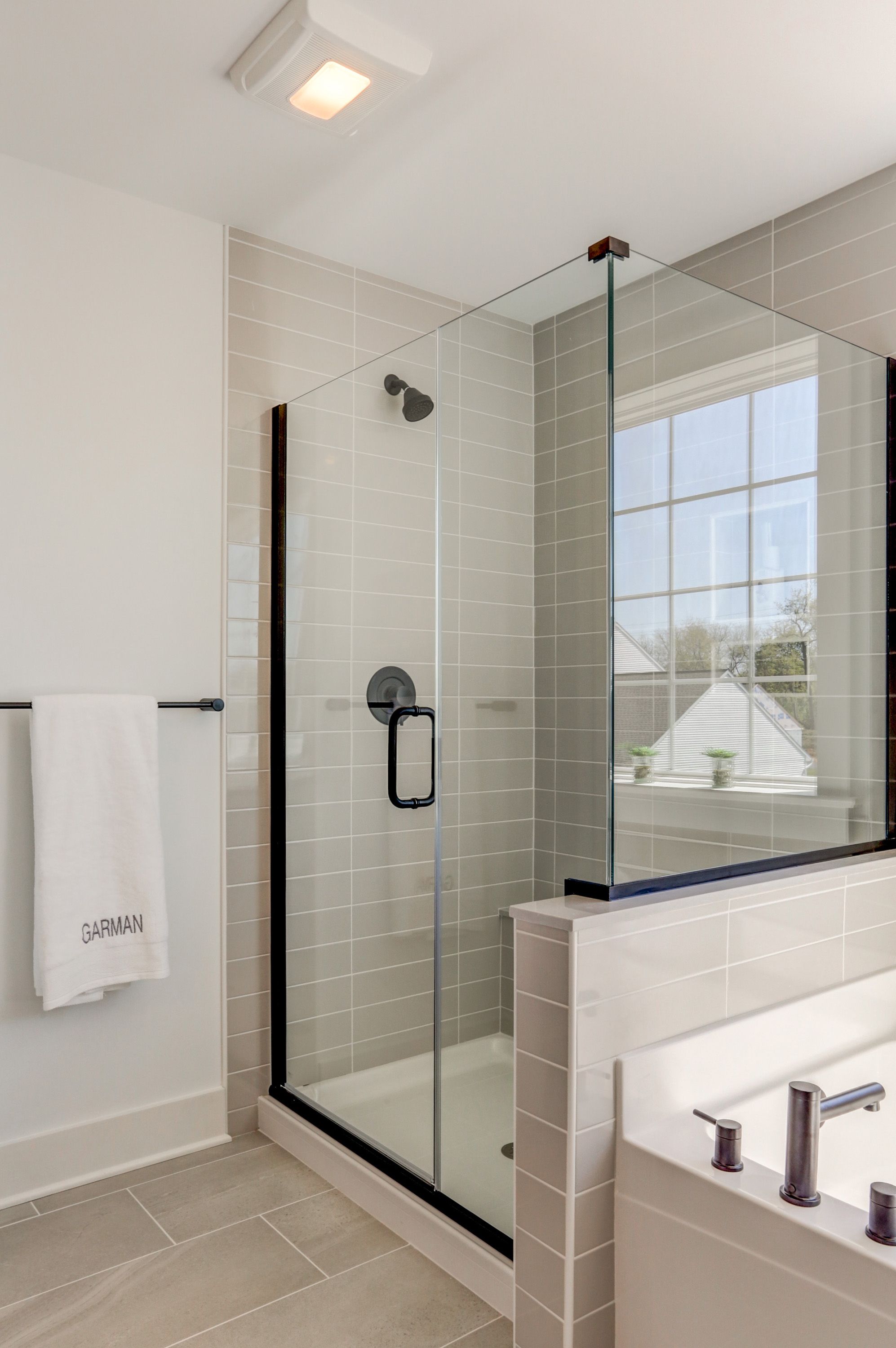 Full bathroom in the Avondale model from Garman Builders