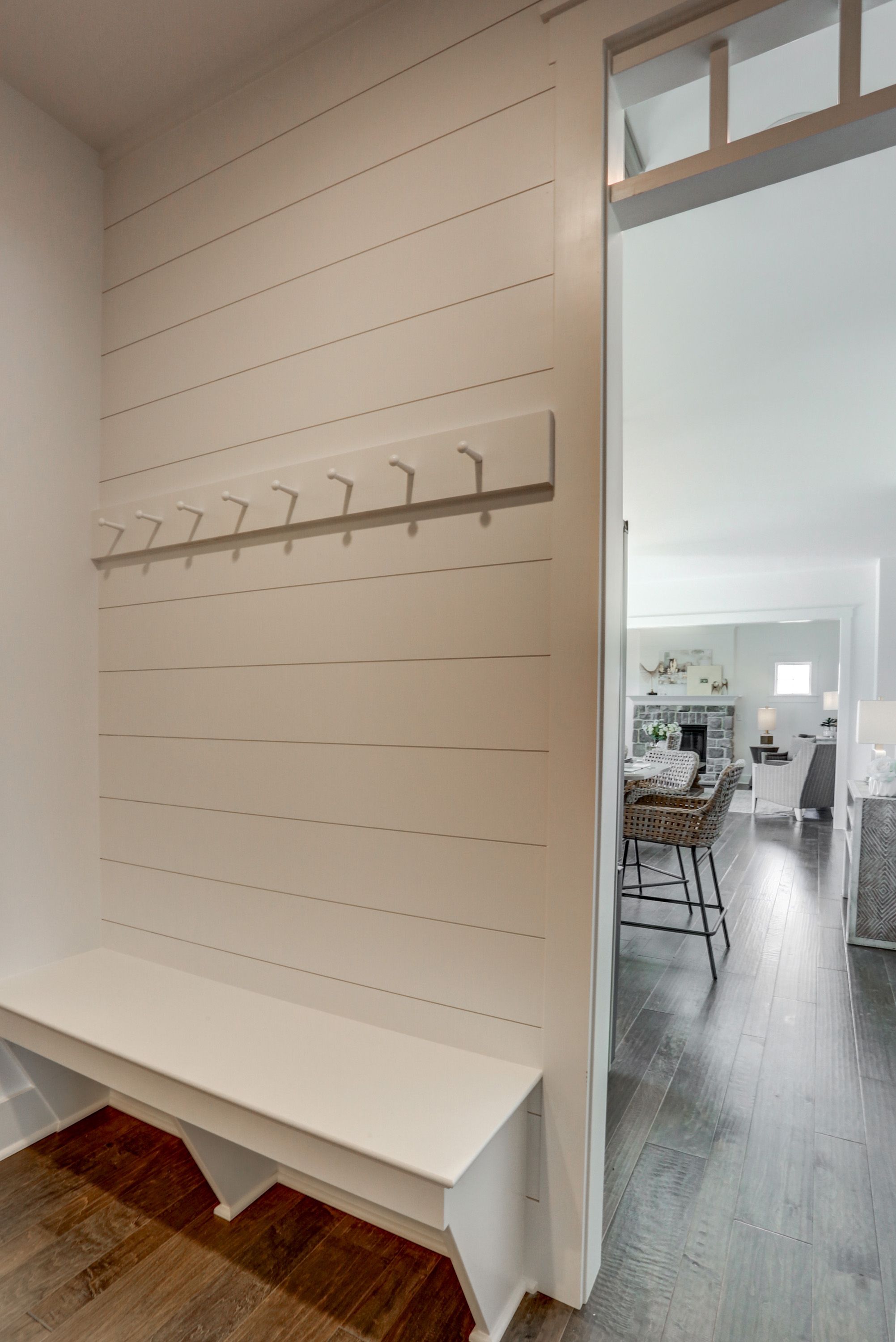 Mudroom in the Avondale model from Garman Builders