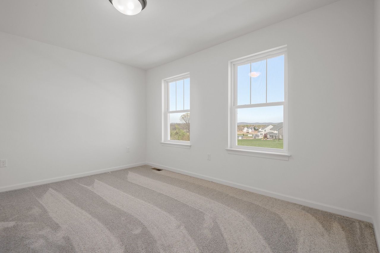 Empty Bedroom of the McKenna Model from Garman Builders