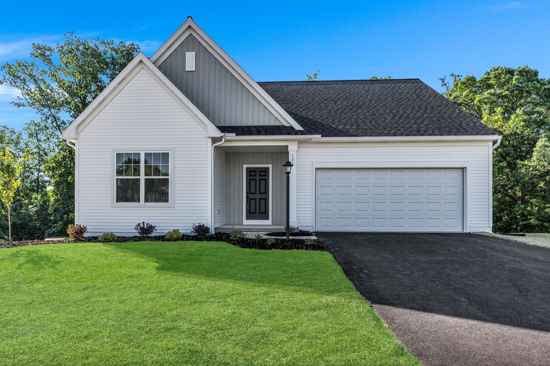 Front elevation of the Dalton Model from Garman Builders