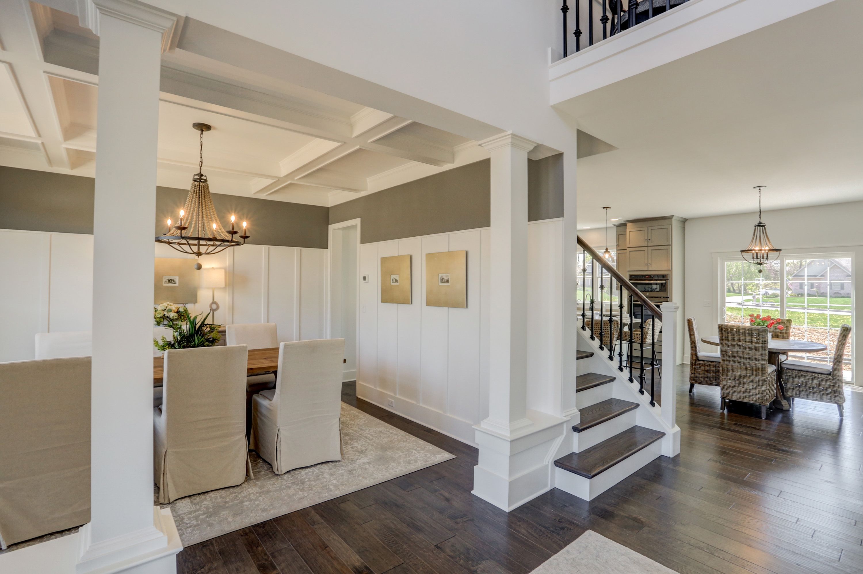 Dining room in the Avondale model from Garman Builders
