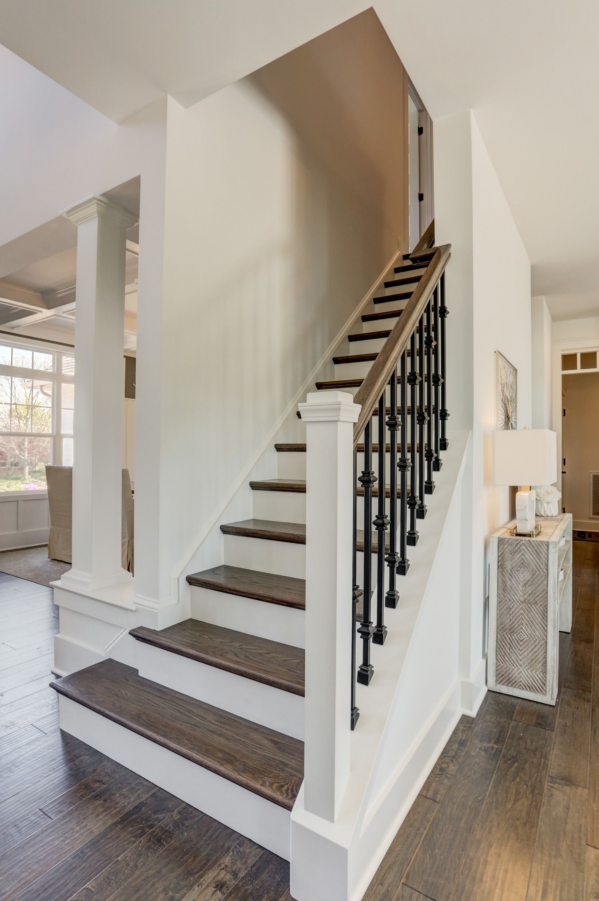 Staircase in the Avondale model from Garman Builders