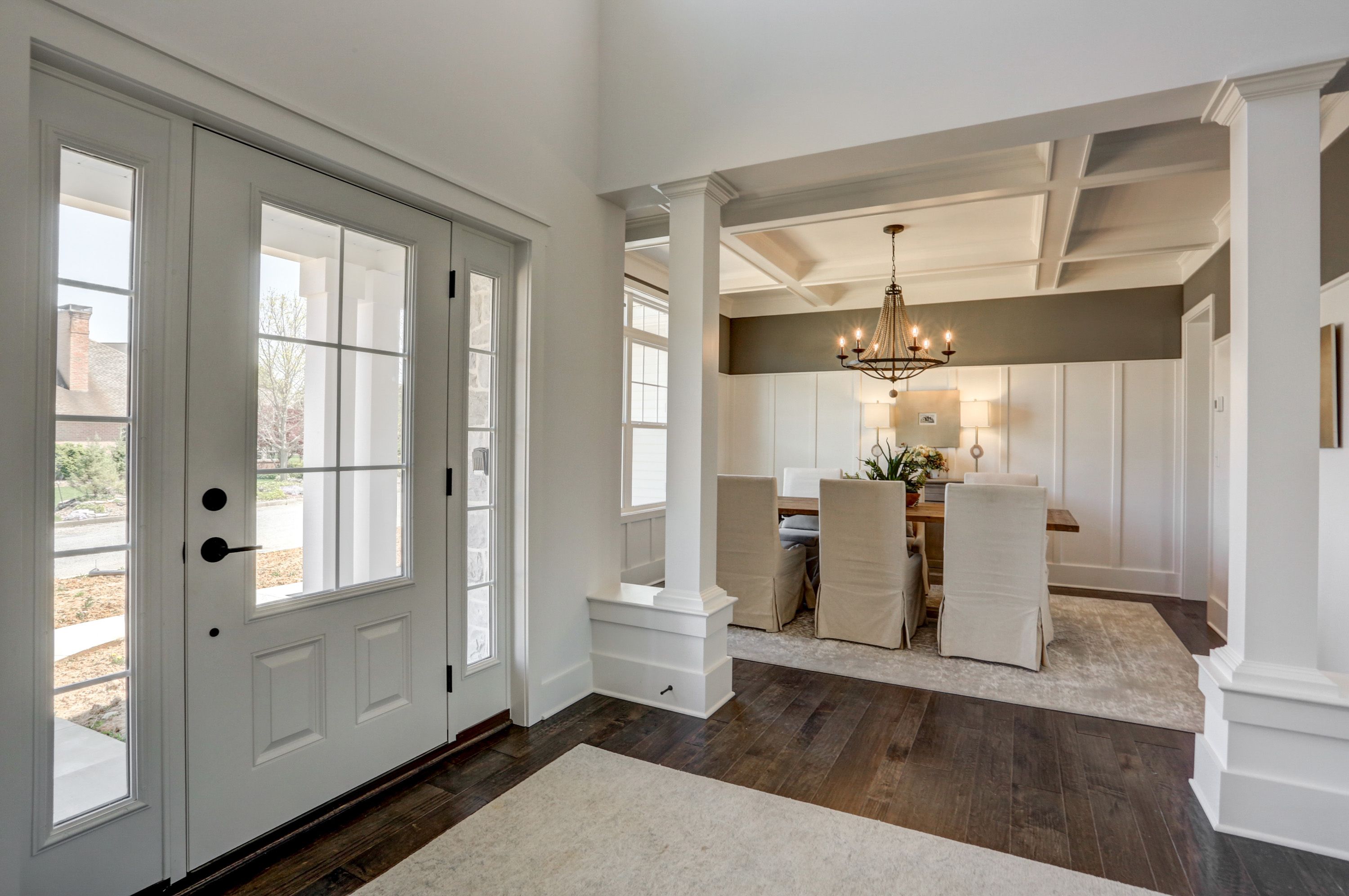 Dining room in the Avondale model from Garman Builders