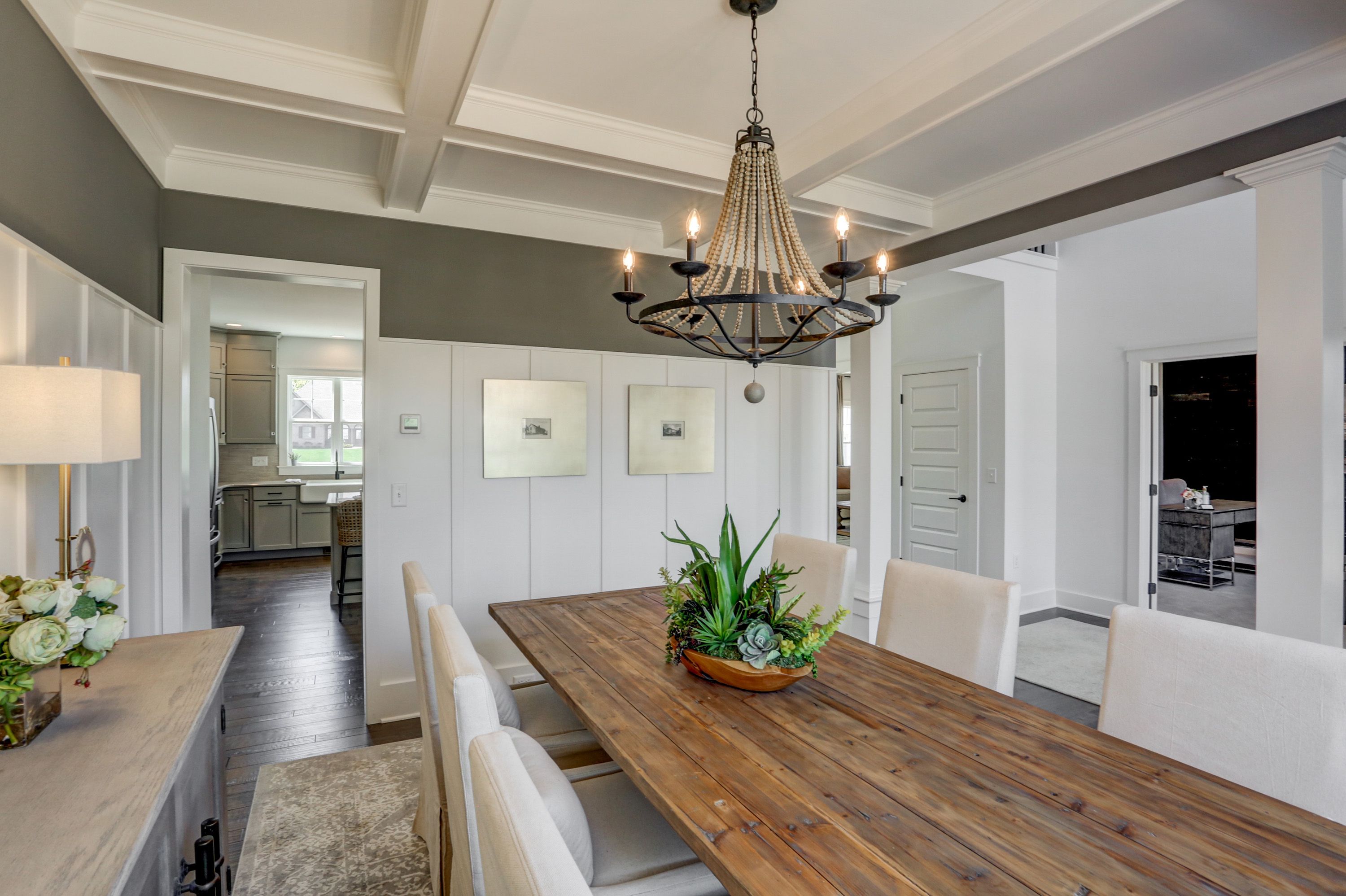 Dining room in the Avondale model from Garman Builders
