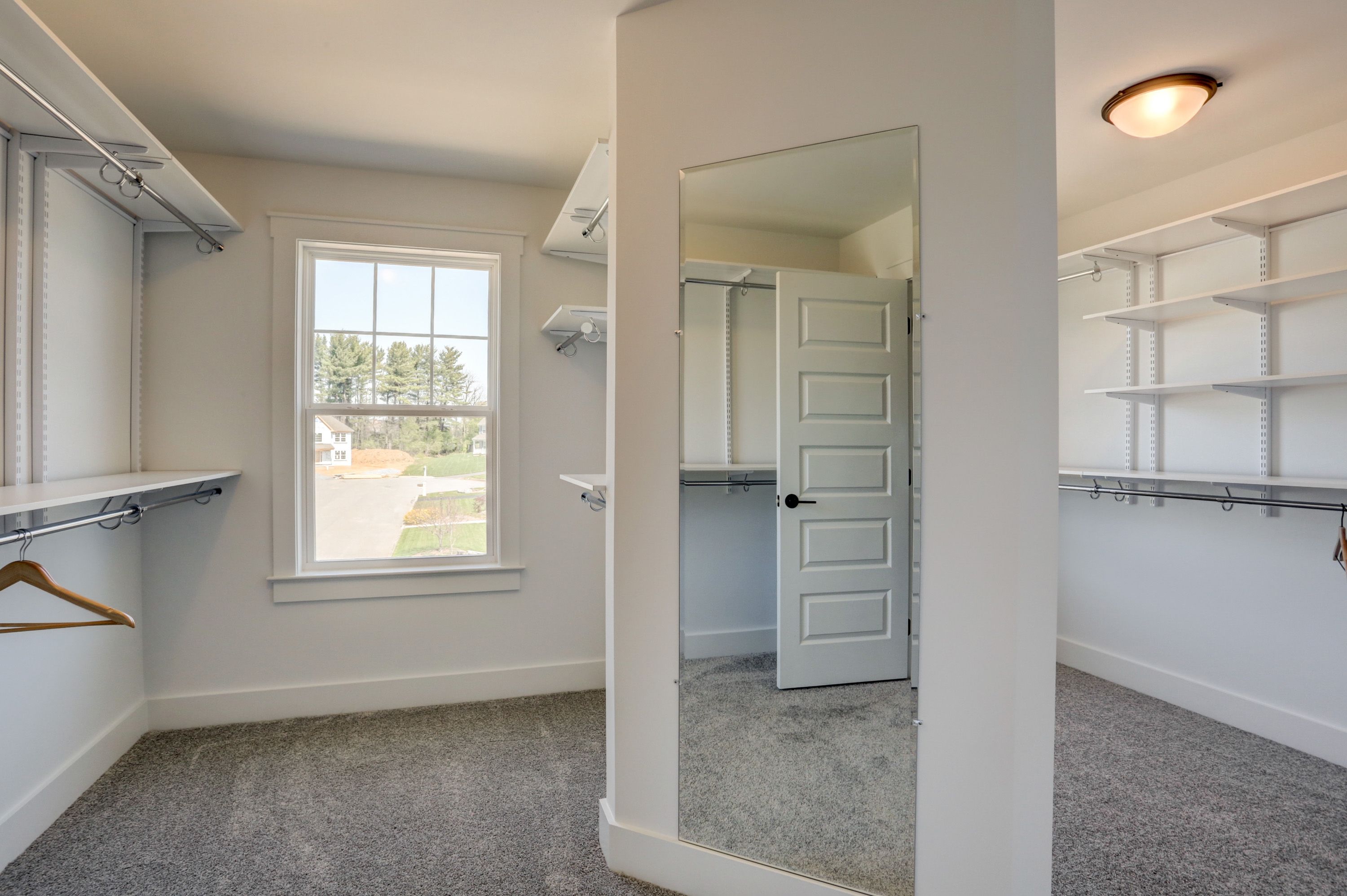 Walk in closet in the Avondale model from Garman Builders