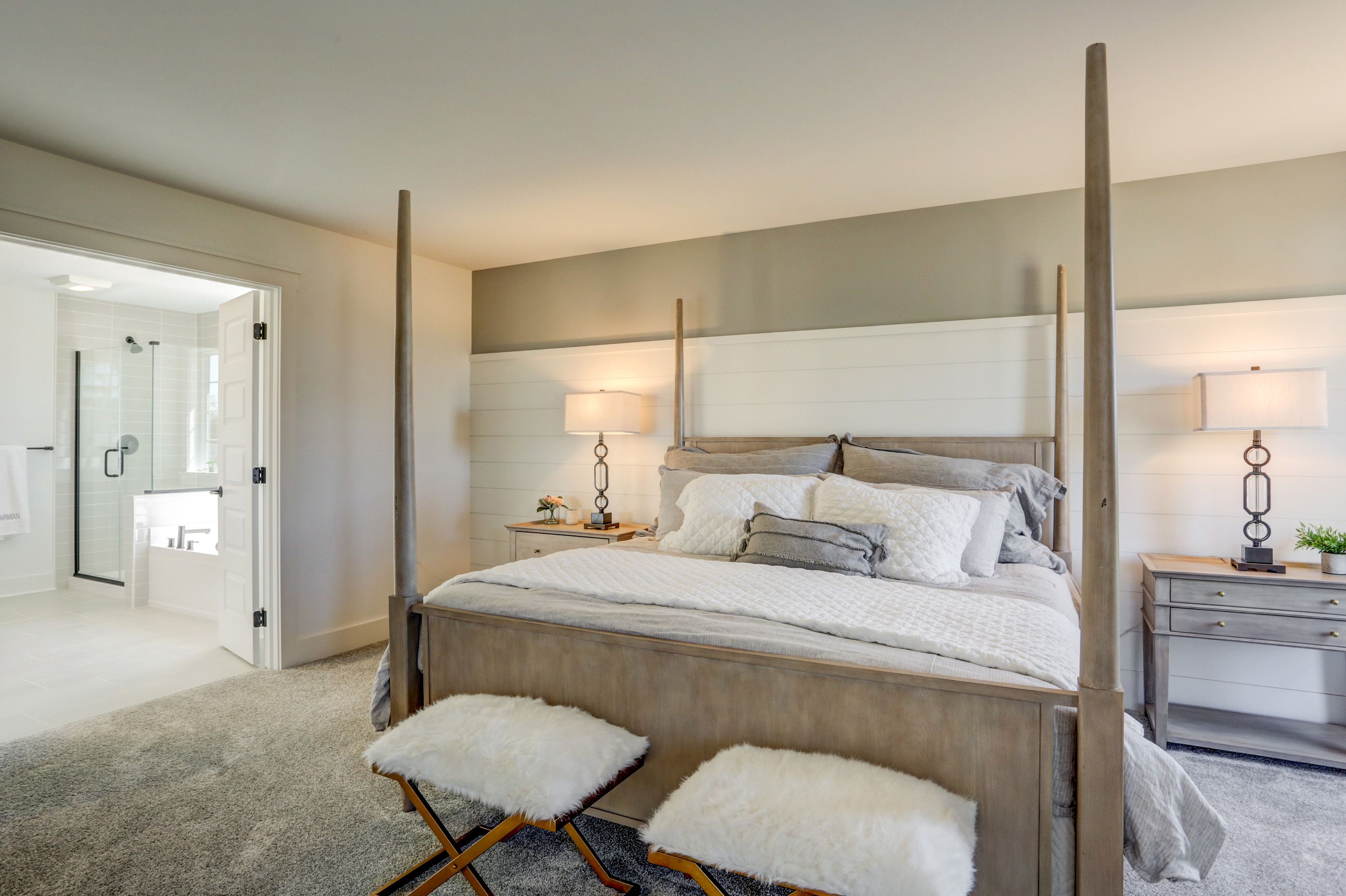 Large bedroom in the Avondale model from Garman Builders