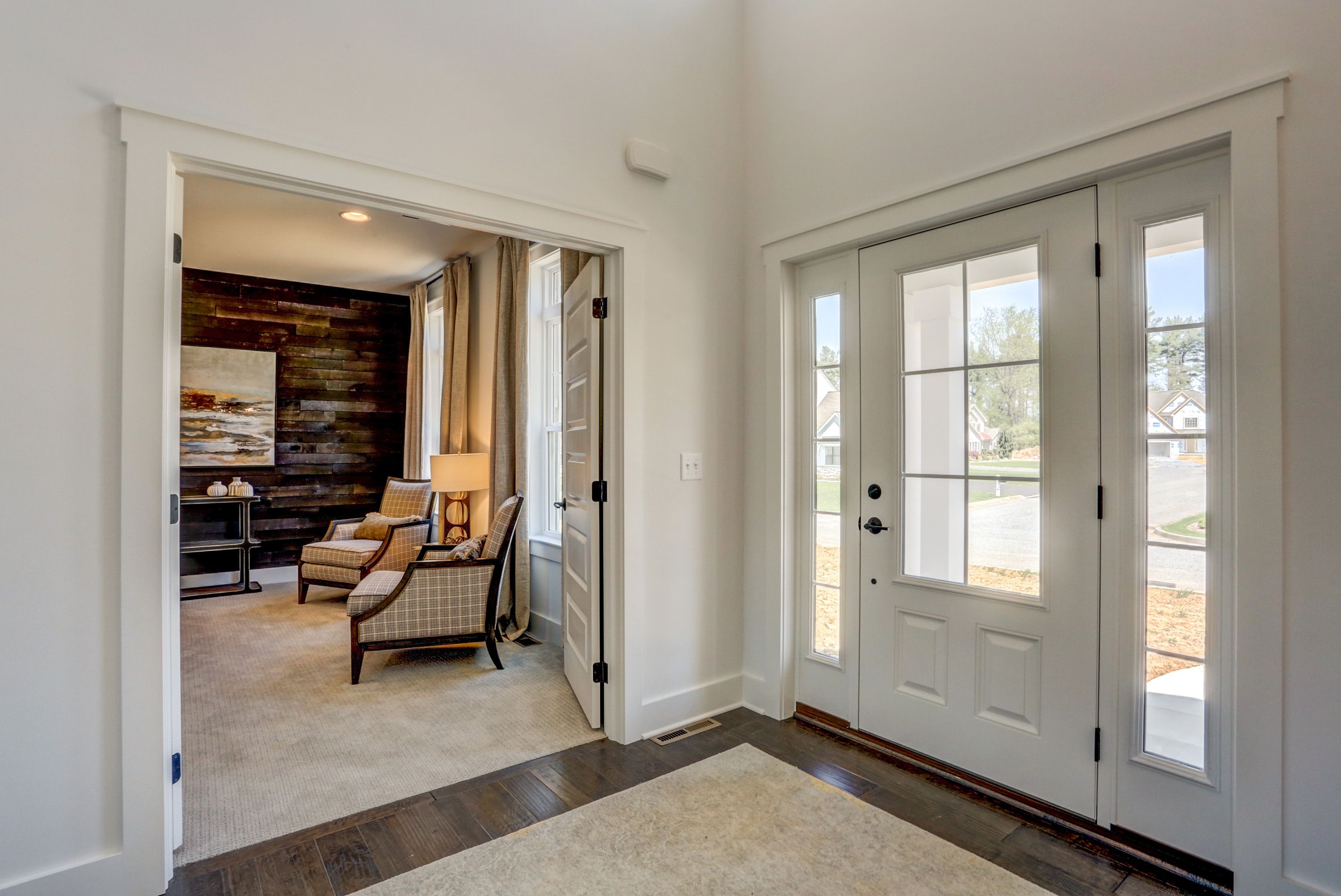 Front entrance in the Avondale model from Garman Builders