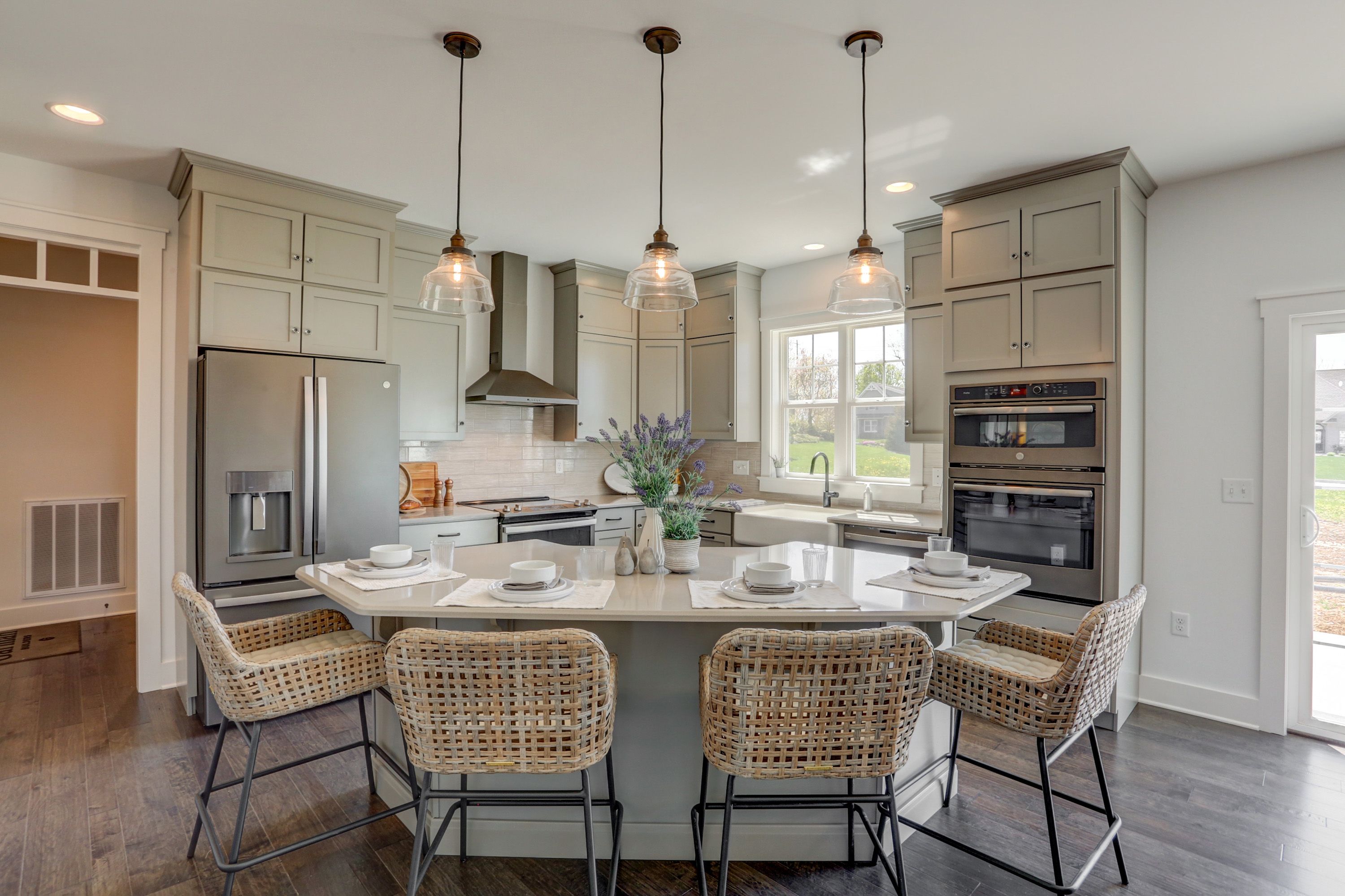 Kitchen in the Avondale model from Garman Builders