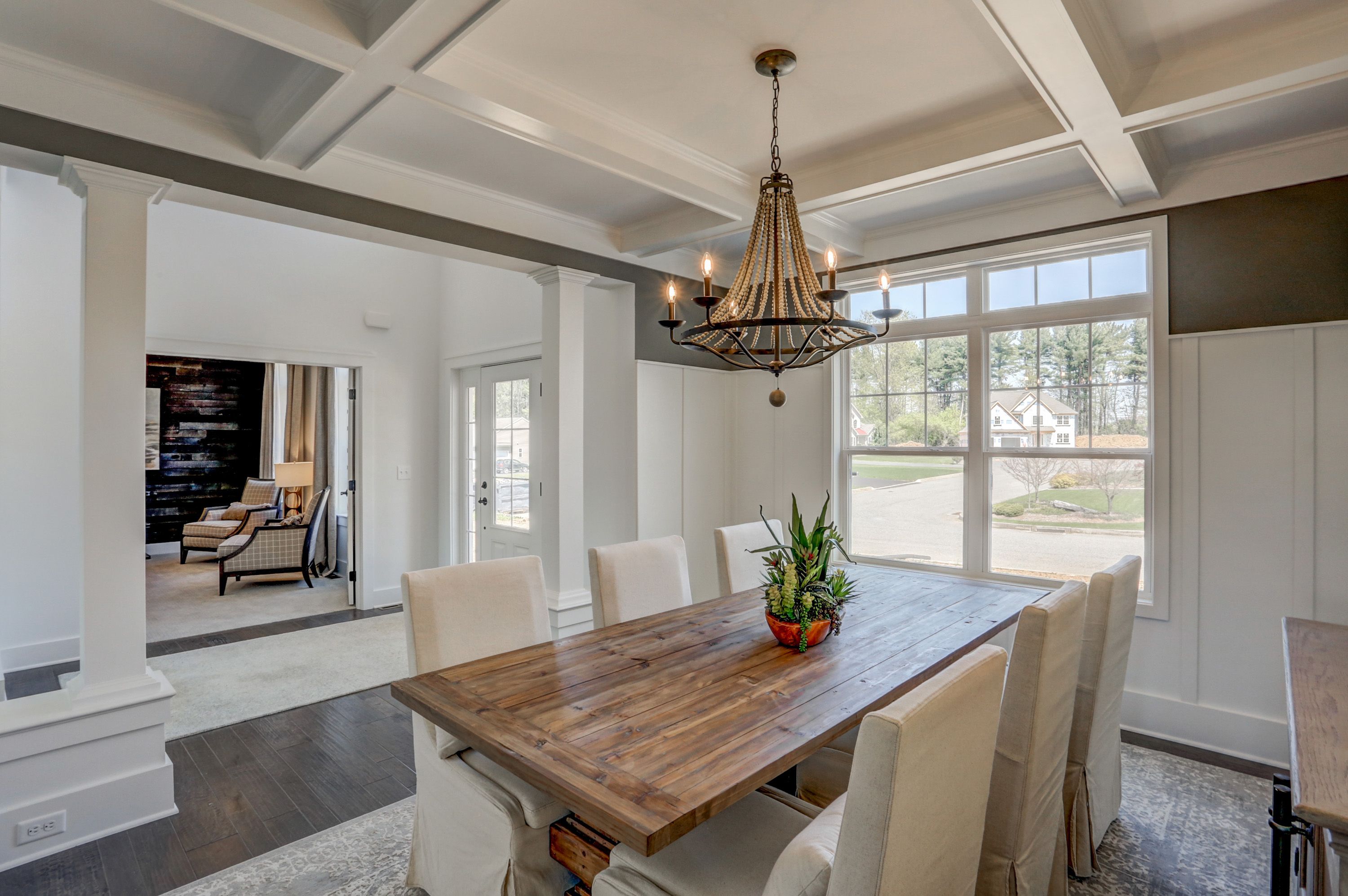 Dining room in the Avondale model from Garman Builders