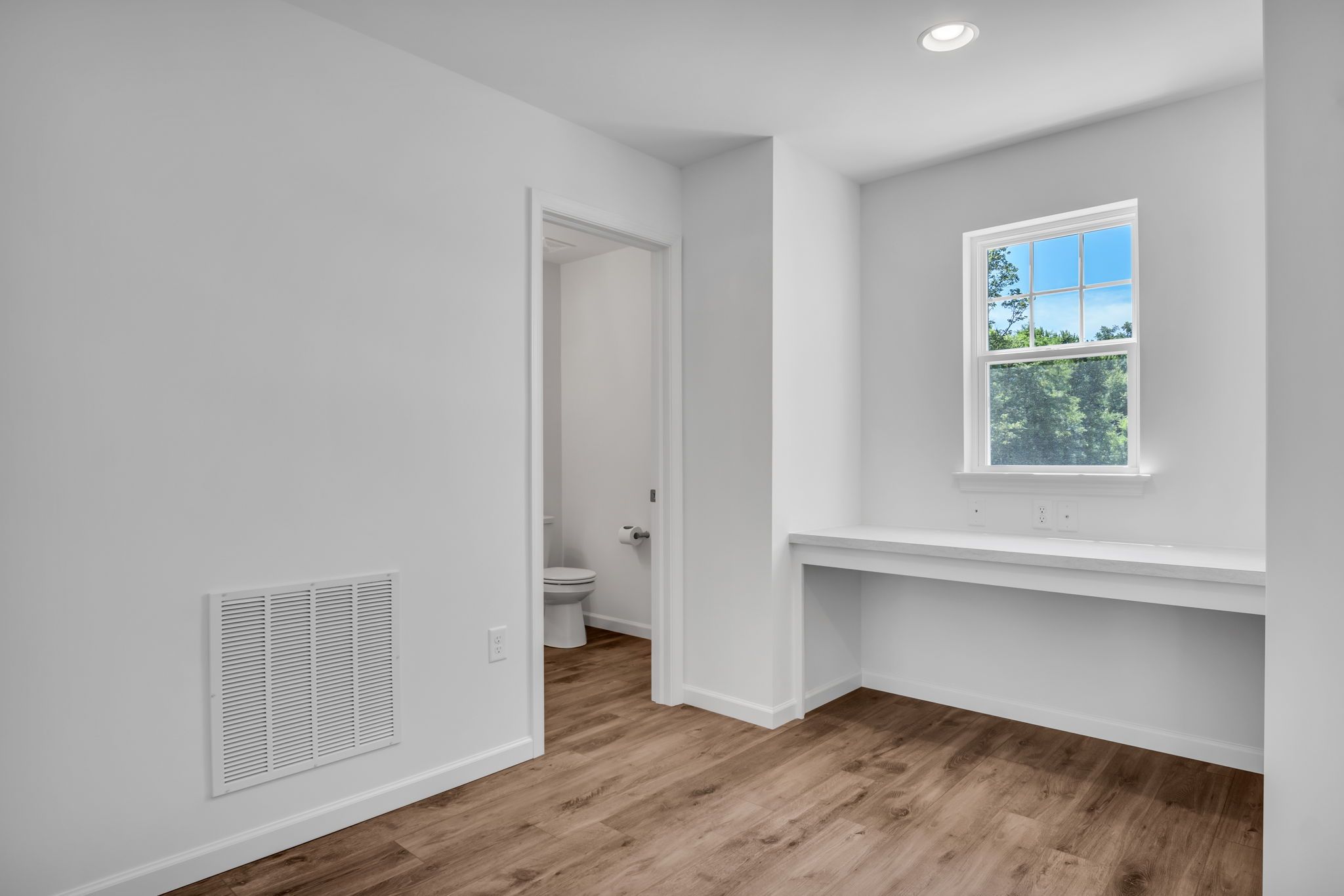 Bedroom of the Charlotte Model from Garman Builders