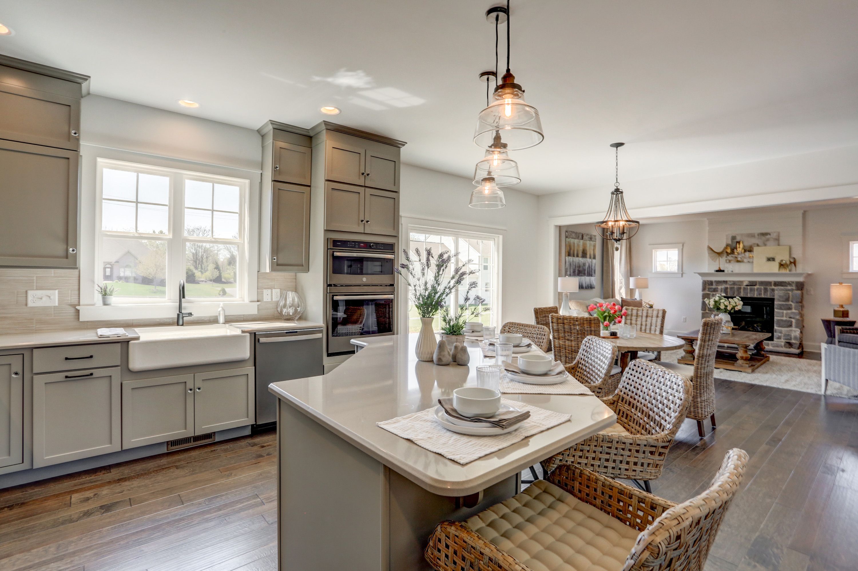 Kitchen in the Avondale model from Garman Builders