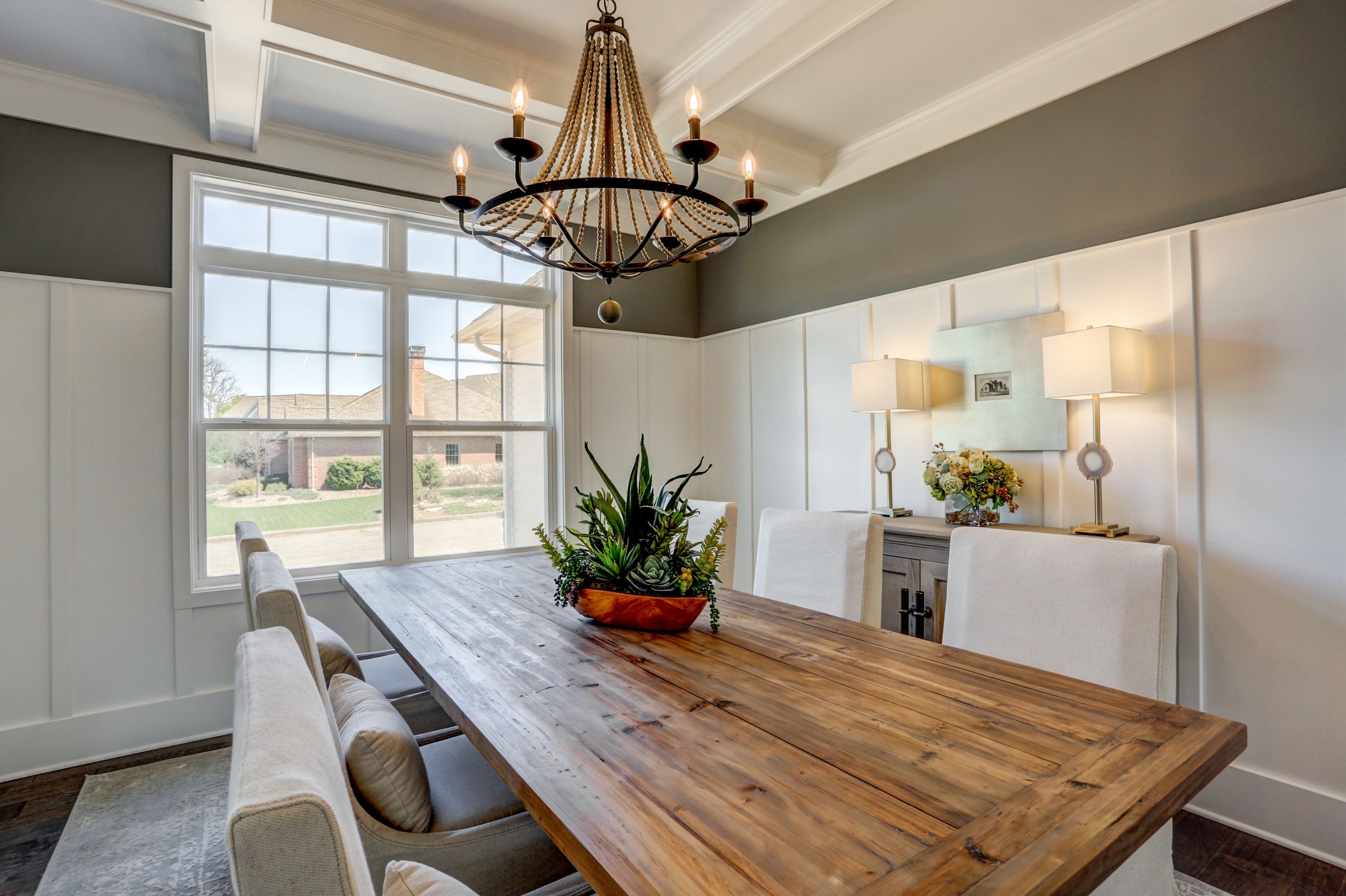 Dining room in the Avondale model from Garman Builders