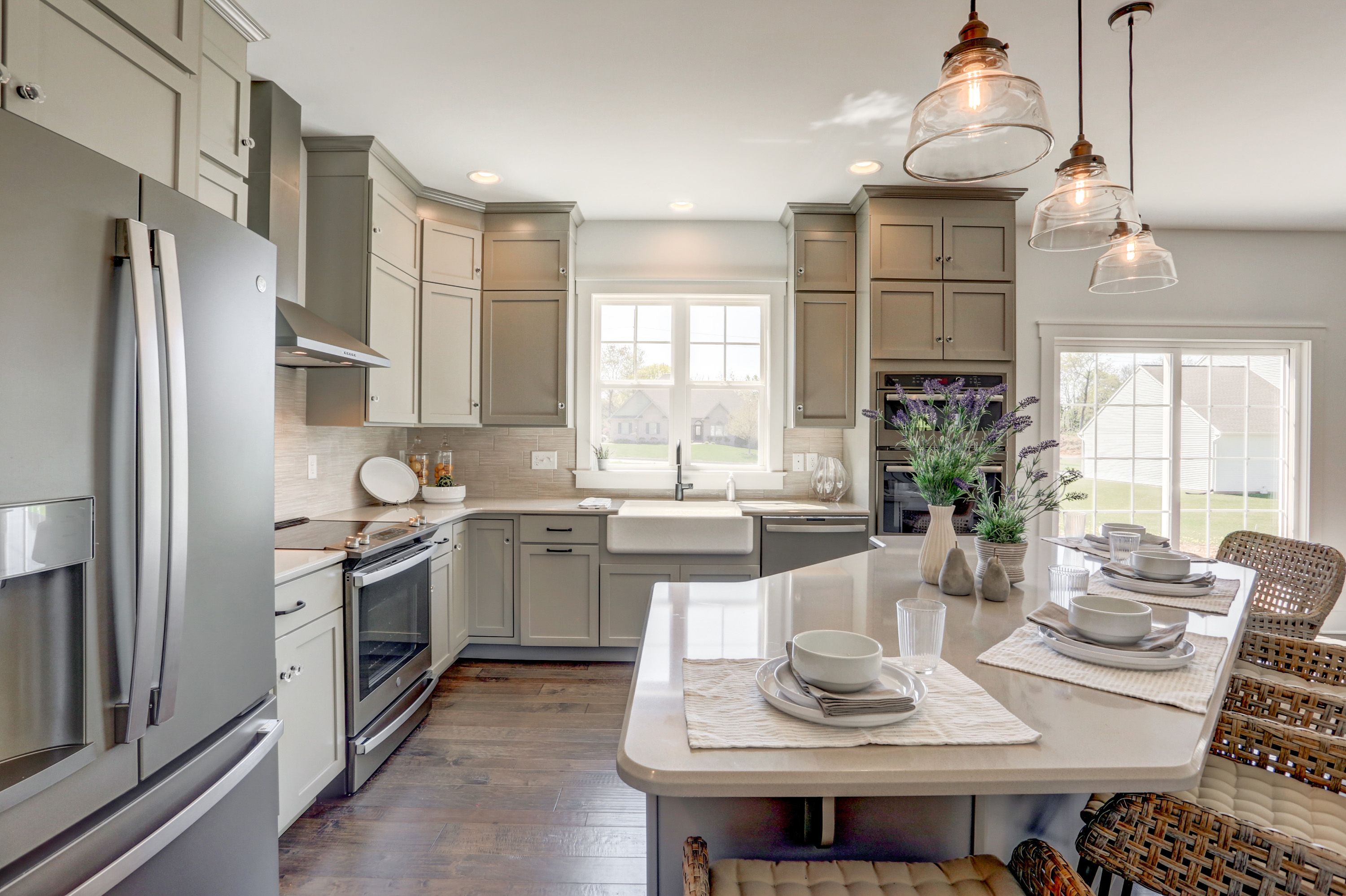 Kitchen in the Avondale model from Garman Builders