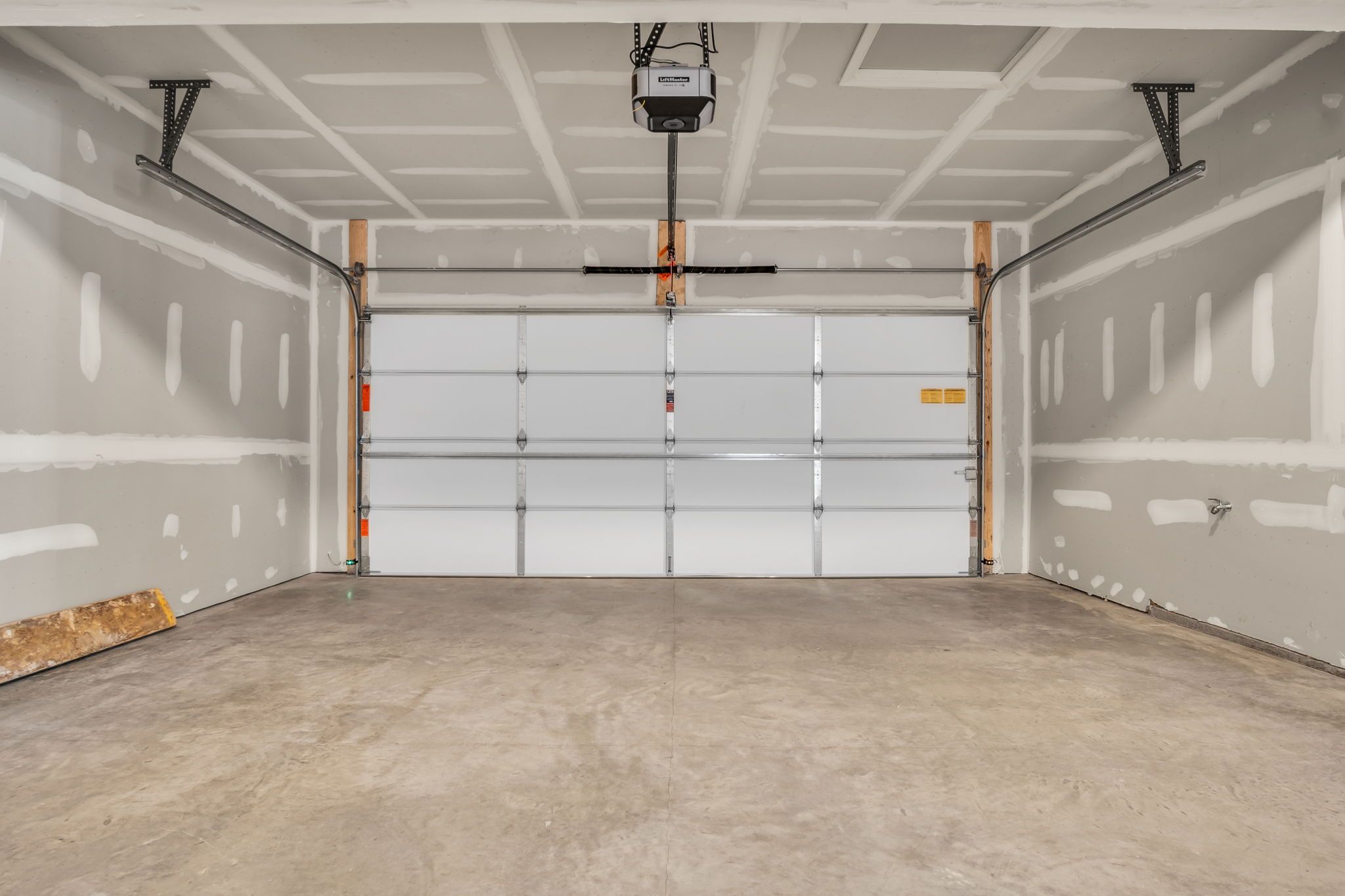 Garage of the Charlotte Model from Garman Builders