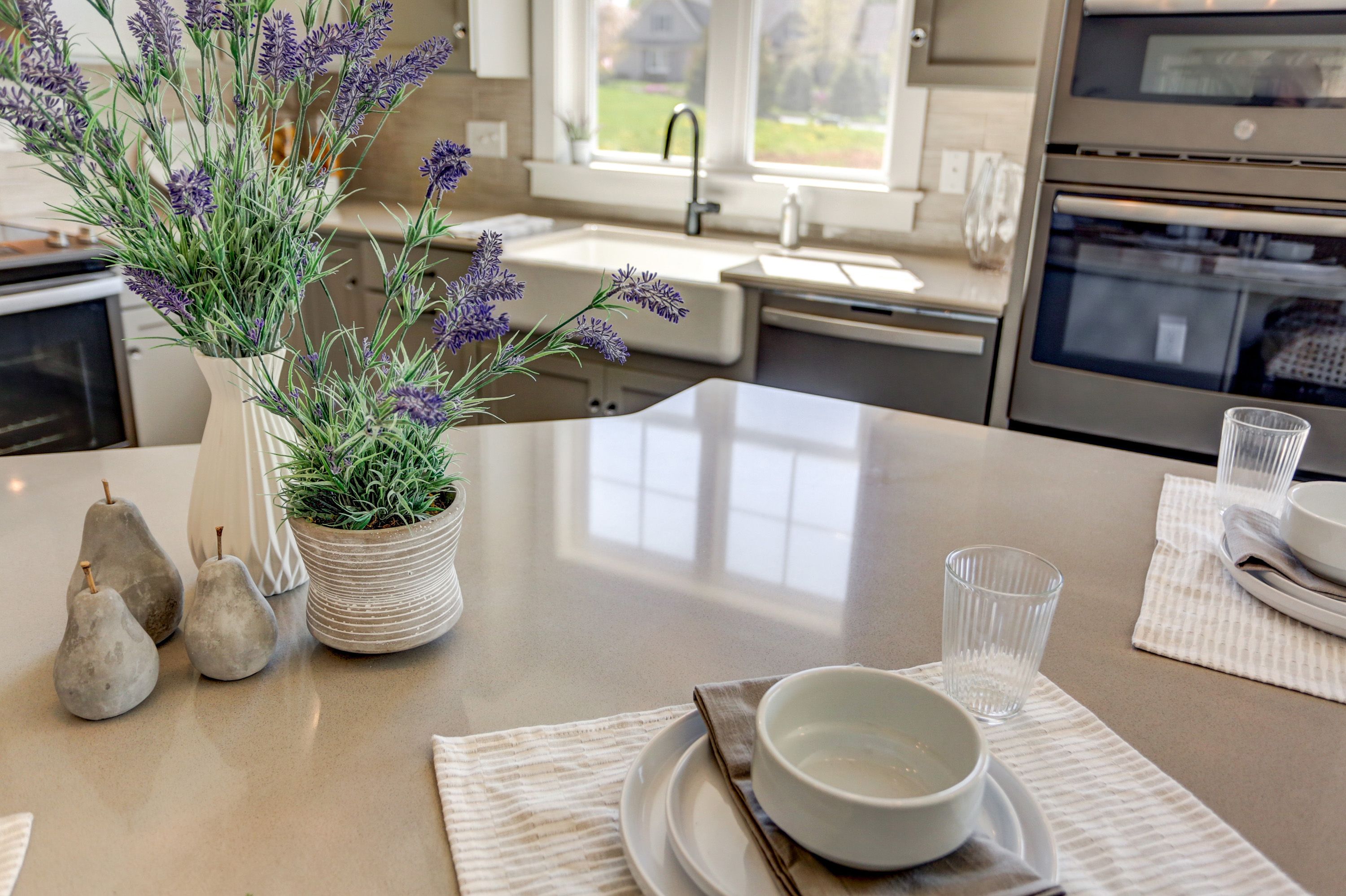 Kitchen in the Avondale model from Garman Builders