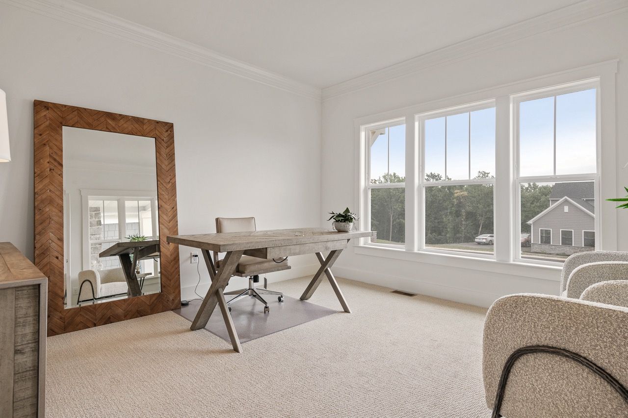 Home Office of the Leighton Model from Garman Builders